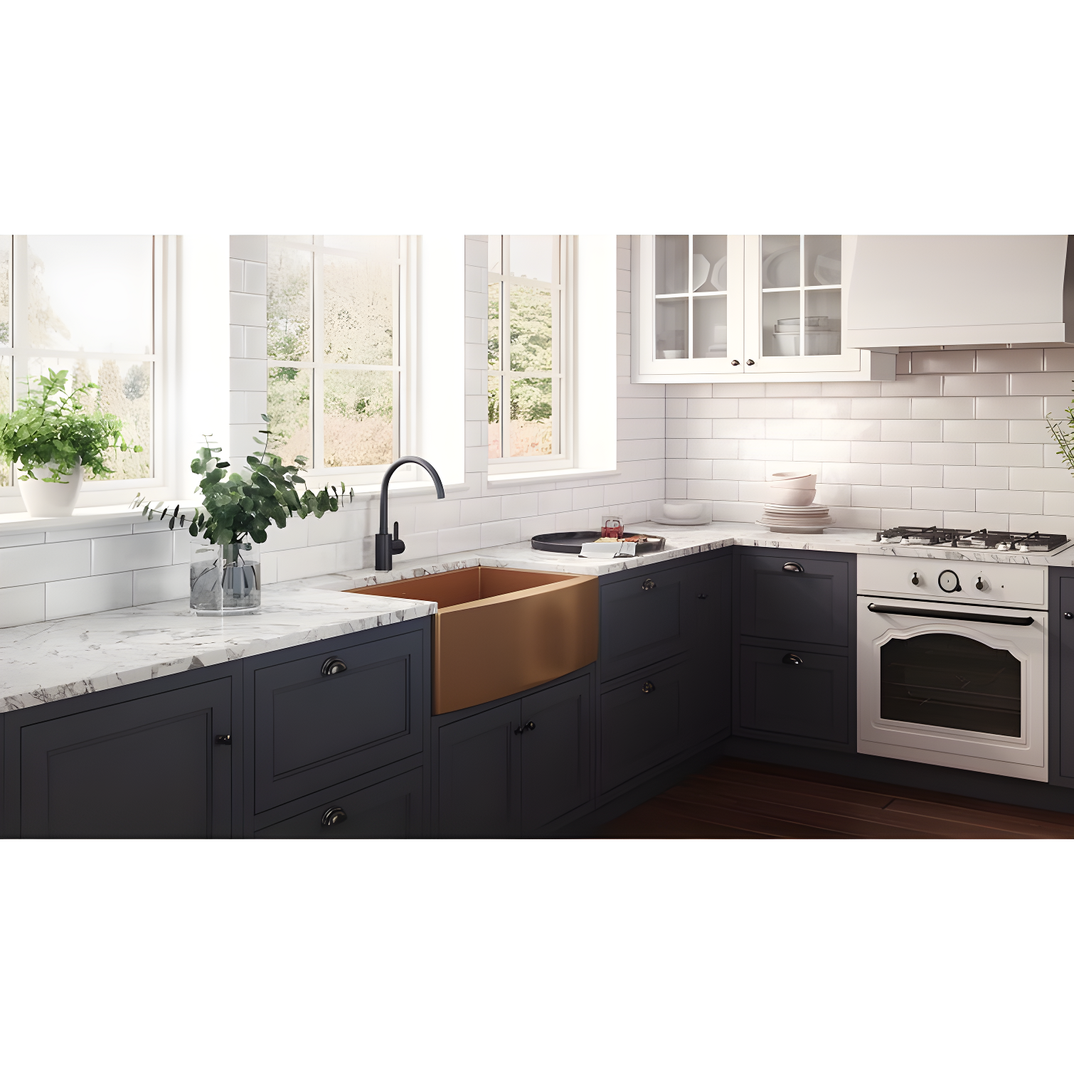 Ruvati 33-inch Apron-Front Farmhouse Kitchen Sink -Stainless Steel