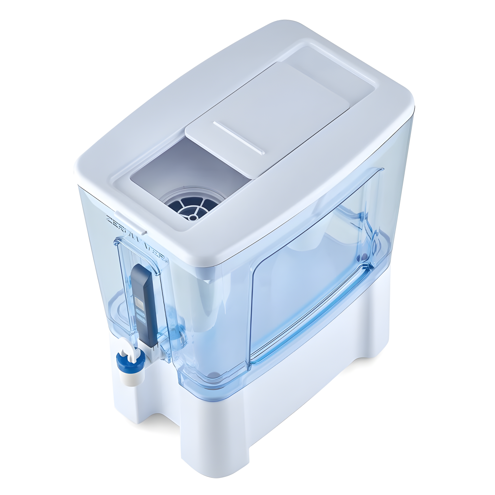 Orblue 52-Cup 5-Stage Water Filter Pitcher Dispenser With 5-Stage 0 TDS Zero Water Filter – IAPMO Certified To Reduce Metals, Chlorine, Lead, Chromium, And Forever Chemicals PFOA/PFOS