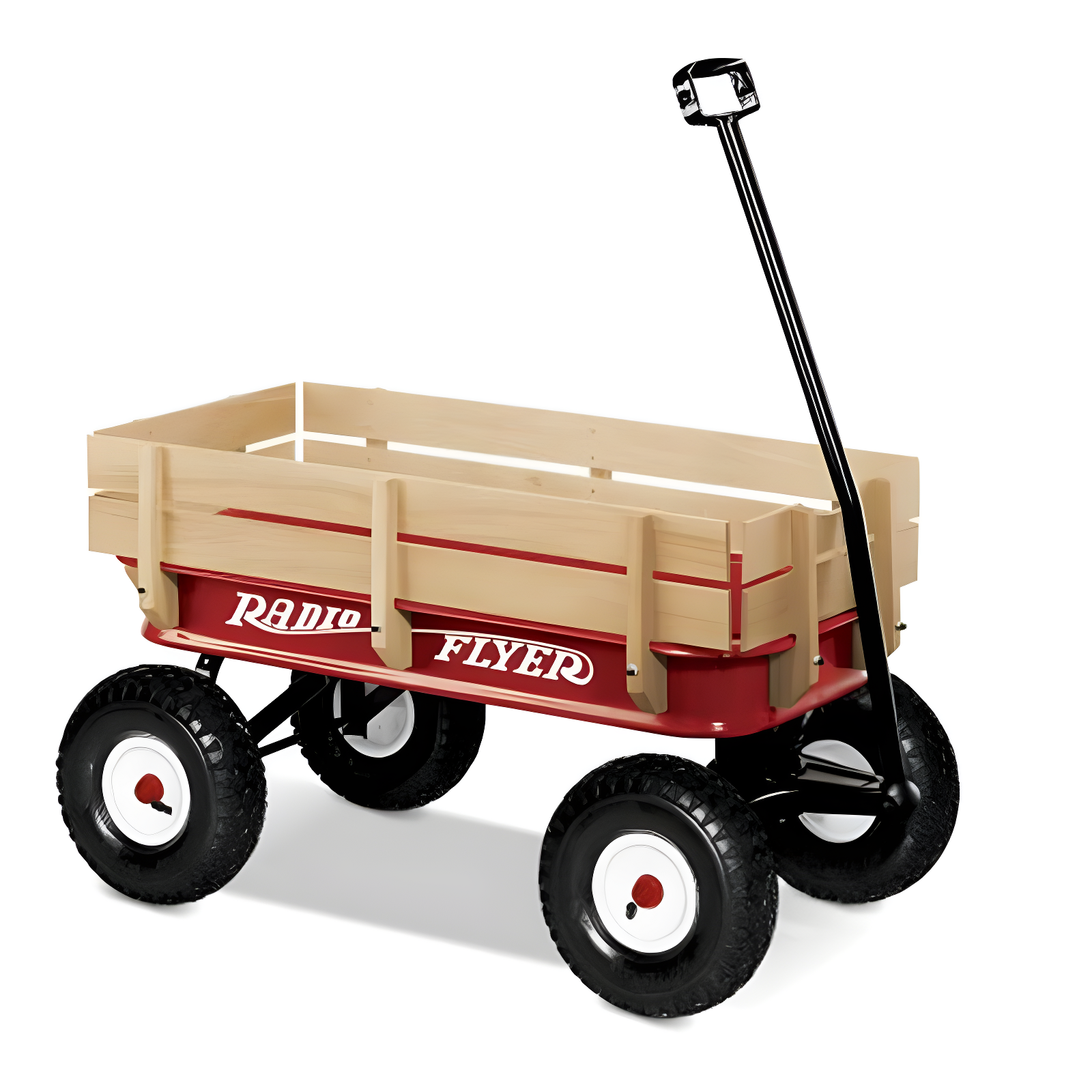 Full-Size All-Terrain Steel and Wood Pull Food & Drink Server
