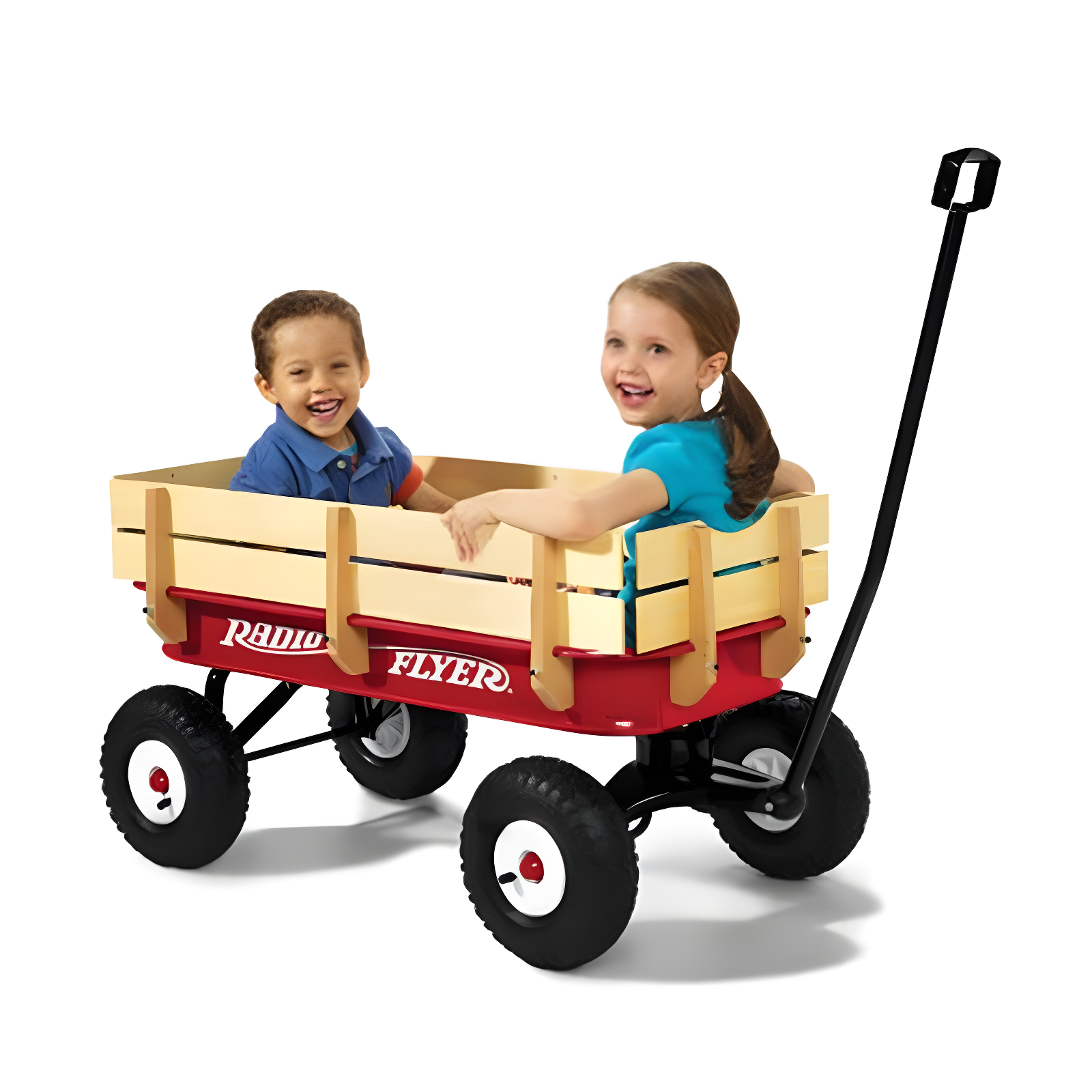 Full-Size All-Terrain Steel and Wood Pull Food & Drink Server