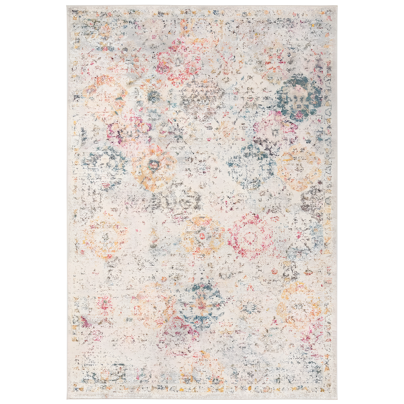 Madison MAD611 Power Loomed Indoor Area Rug - Grey/Gold - 4'x6' - Safavieh