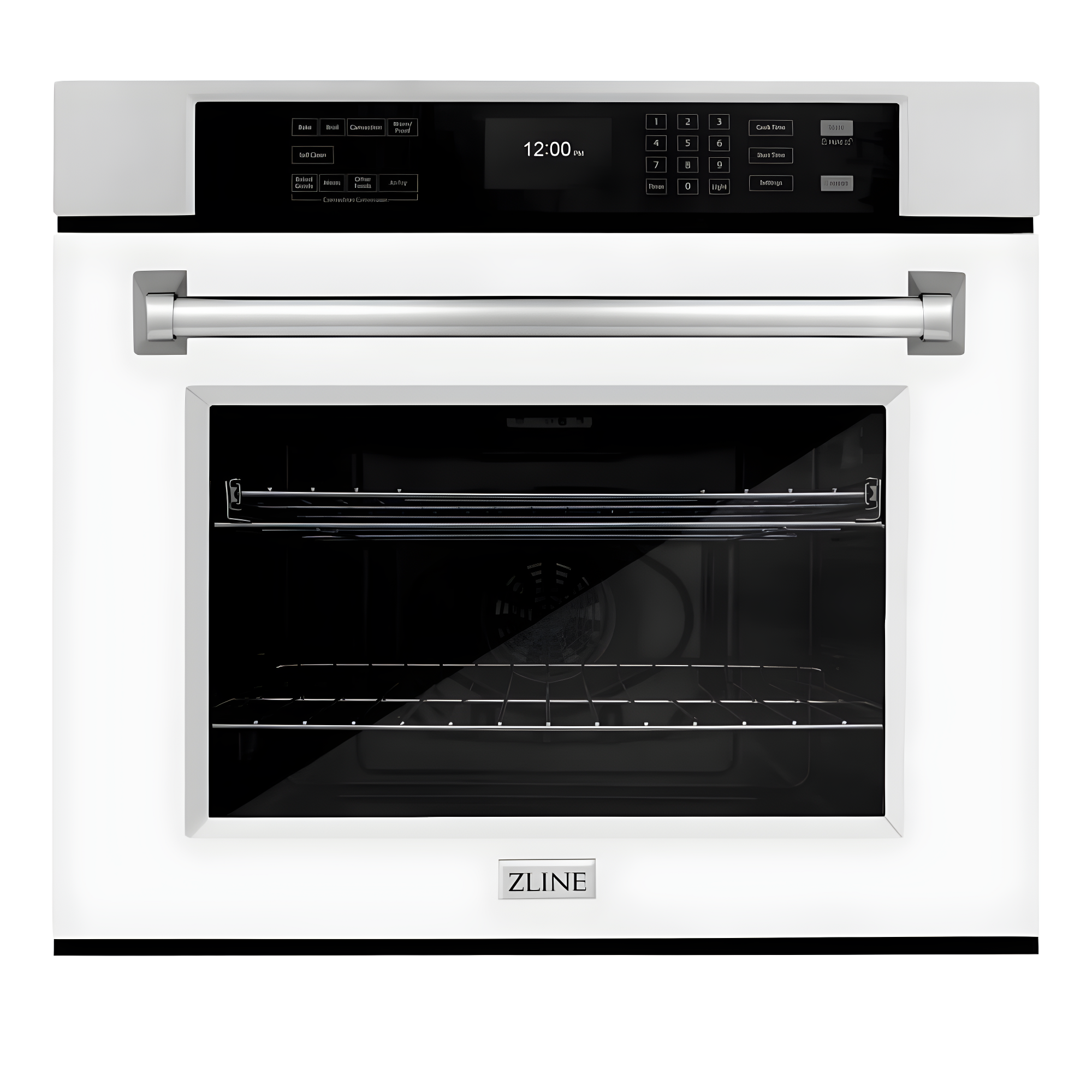 30-Inch Stainless Steel and Matte White Convection Wall Oven