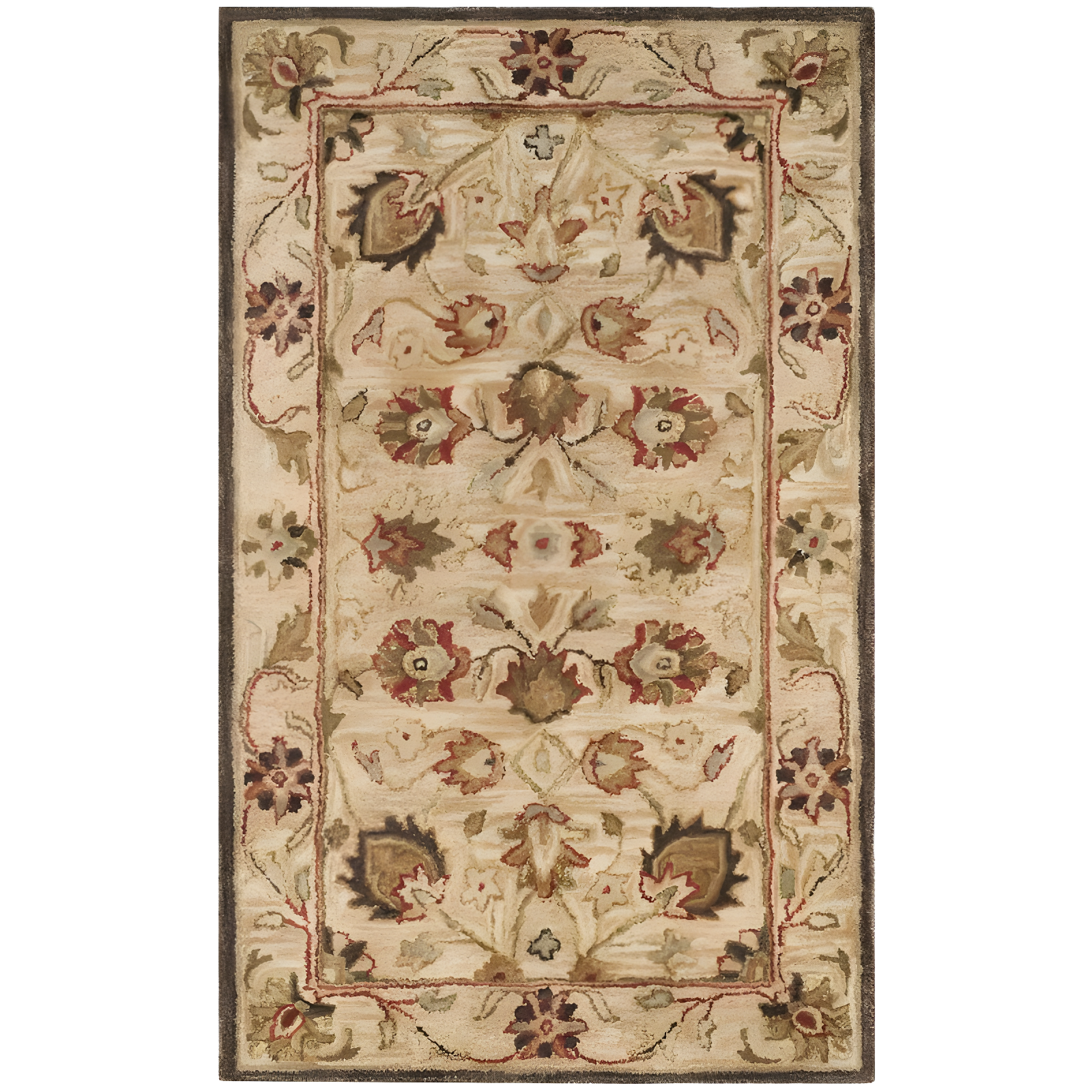 Antiquity AT812 Hand Tufted Indoor Accent Rug - Beige/Beige - 3'x5' - Safavieh
