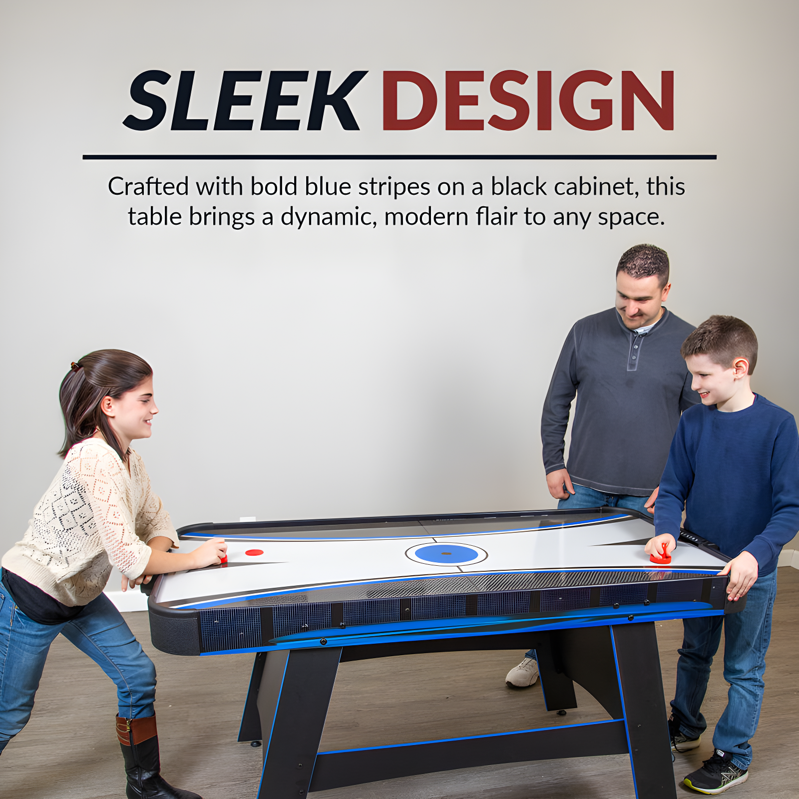 Hathaway Games 5' Two Player Air Hockey Table with Manual Scoreboard