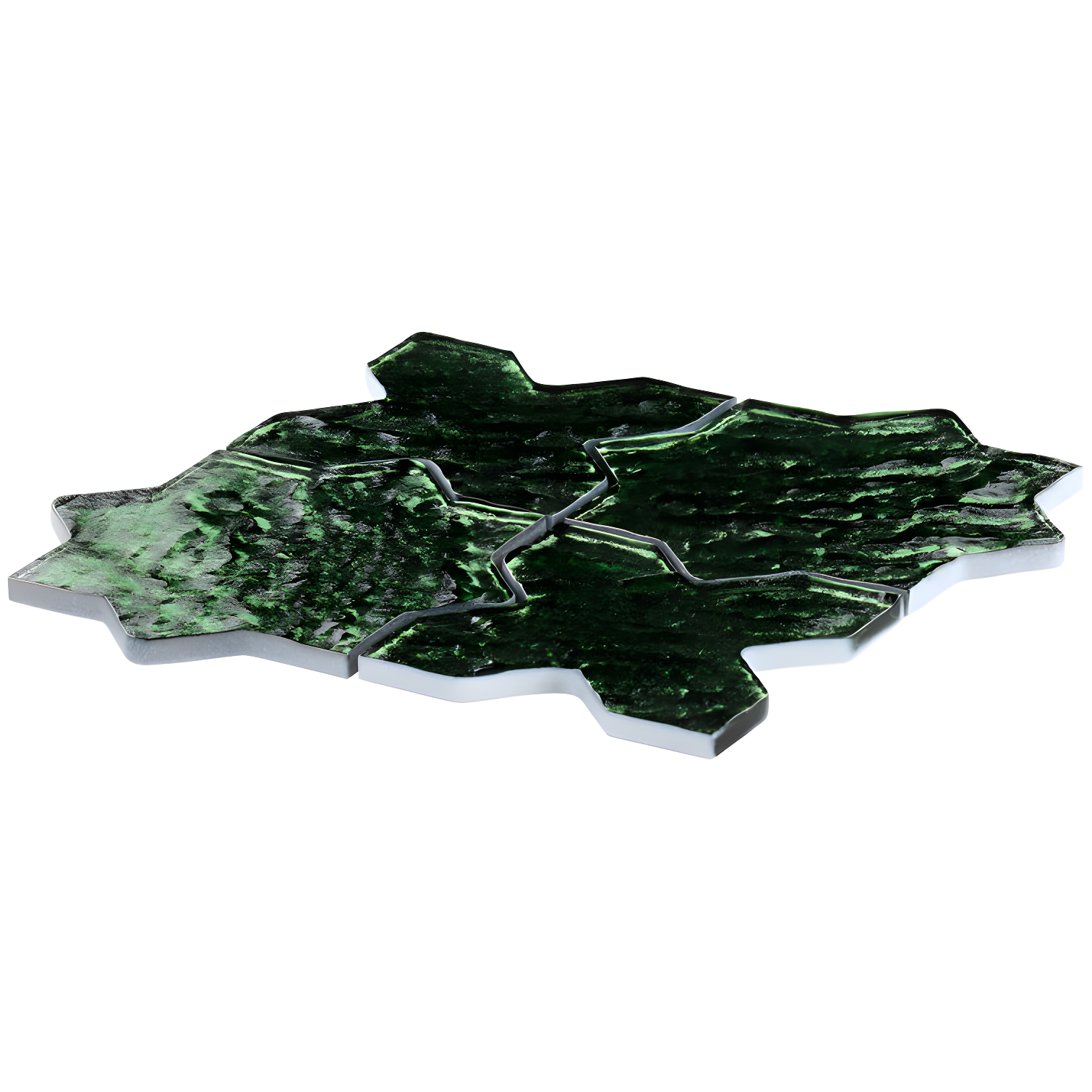 Karma 8.34 In. X 8.34 In. Star Cross Polished Glass Mosaic Wall Tile (0.48 Sq. Ft. / Each)