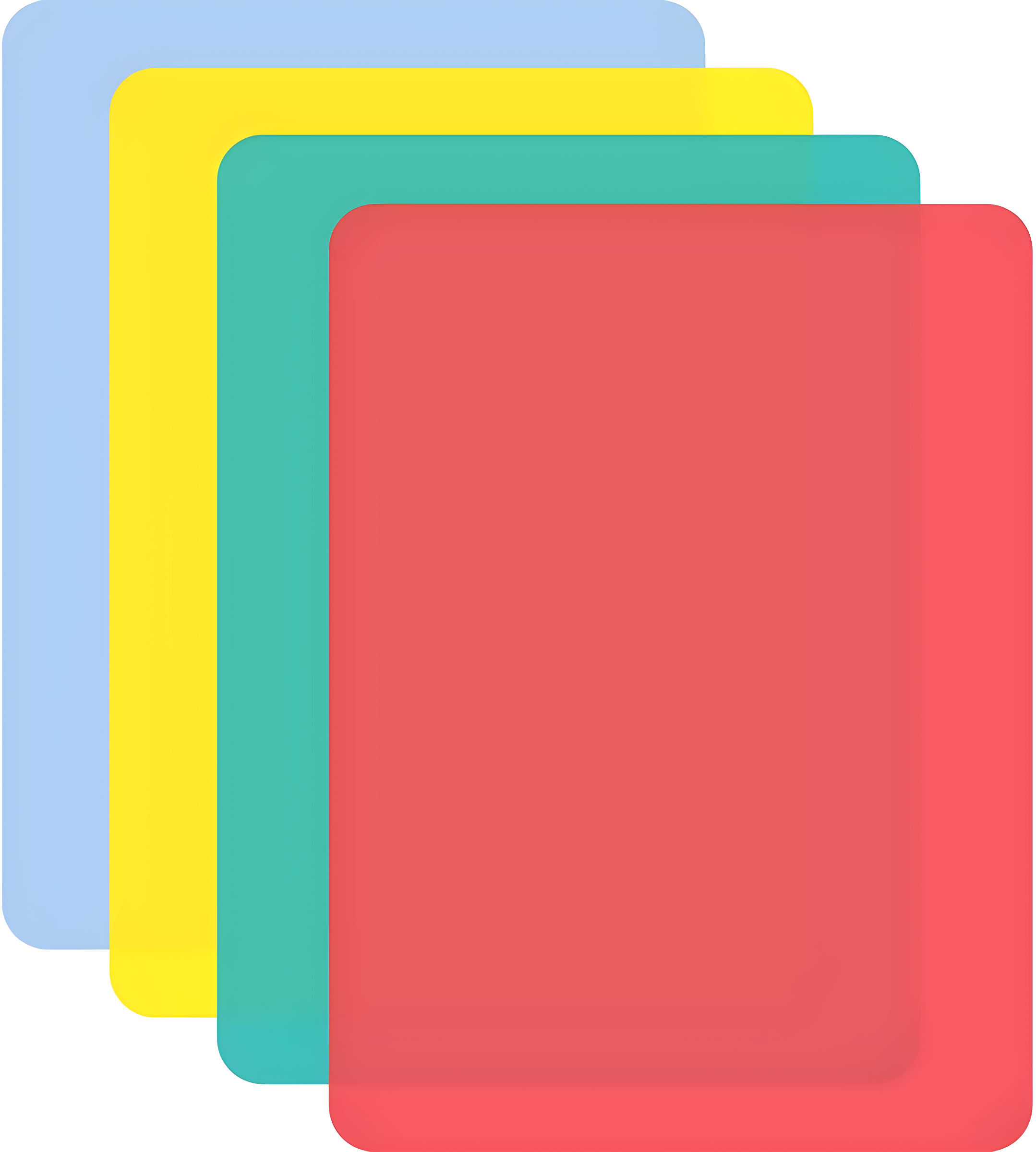 Chop Chop Chop Chop Flexible 4-Piece Plastic Cutting Board Set