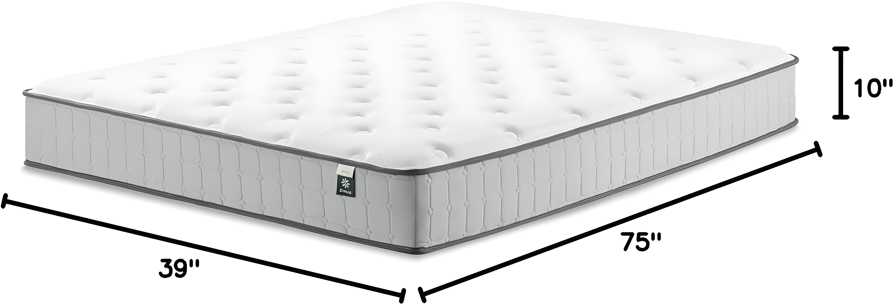 Zinus Comfort Support 10" Twin Cooling Gel Hybrid Mattress with Pocket Springs