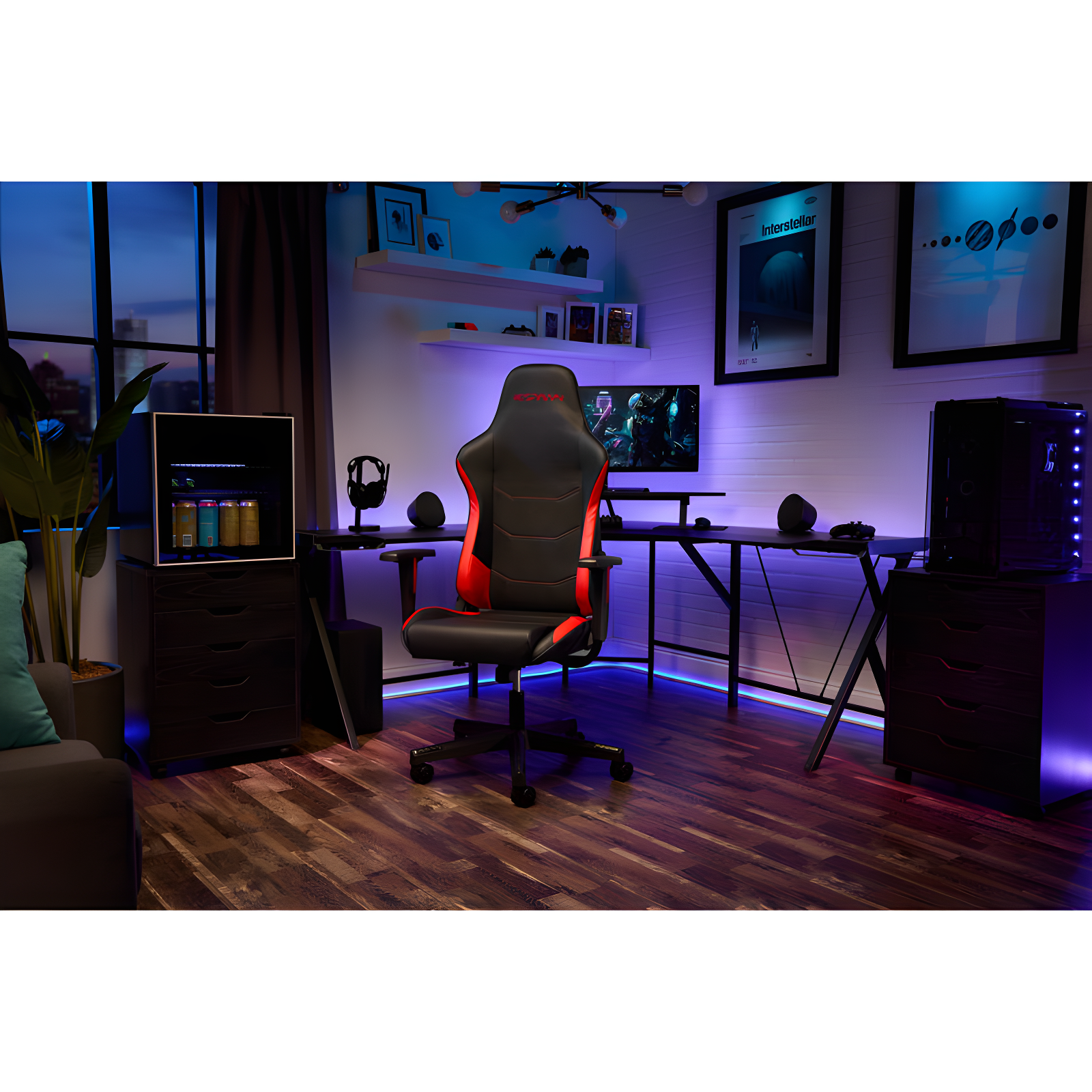 RESPAWN 110 Gaming Chair - Gamer Chair PC Computer Chair, Ergonomic Gaming Chairs, Office Chair with Integrated Headrest, Gaming Chair for Adults 135 Degree Recline with Angle Lock