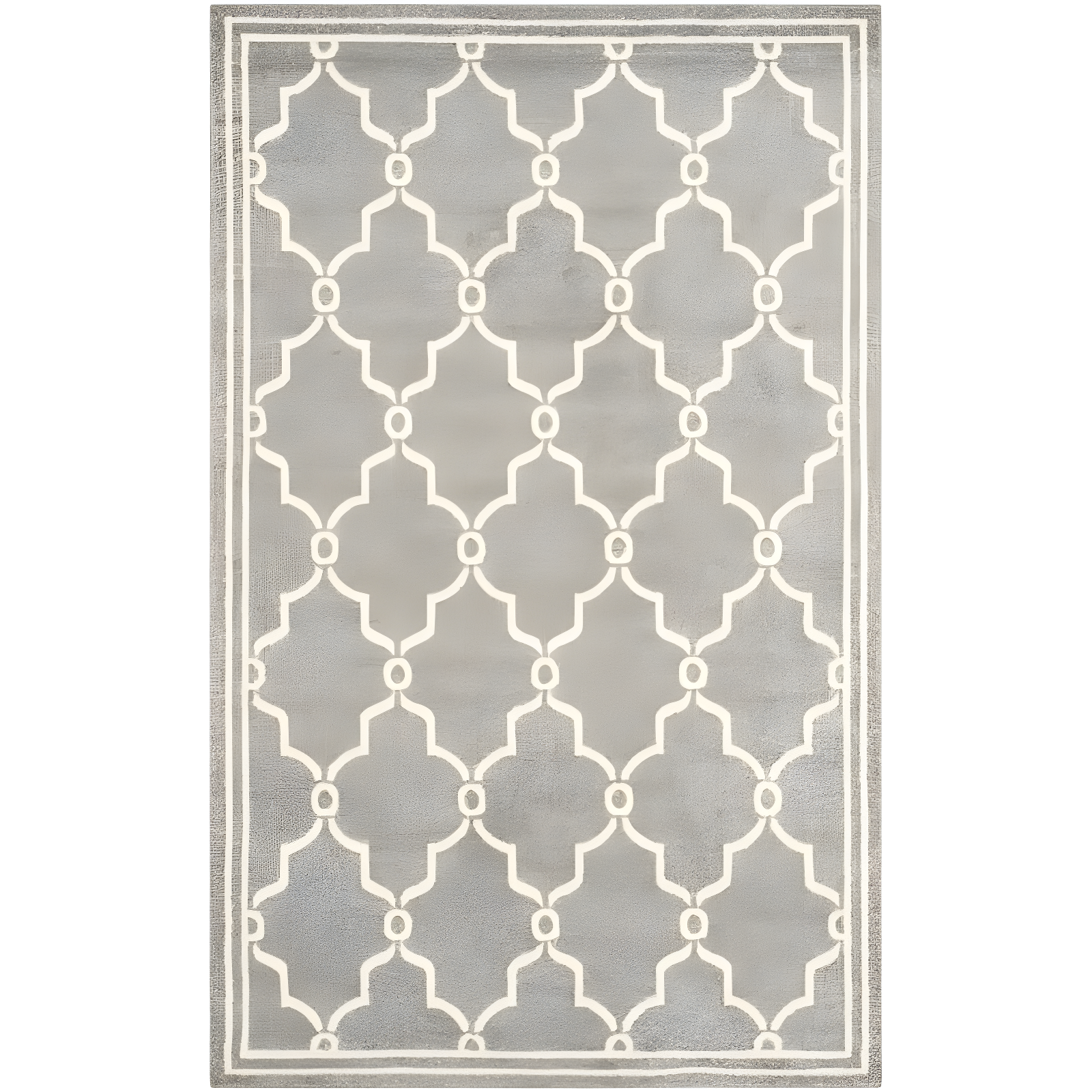 Amherst AMT414 Power Loomed Indoor Area Rug - Dark Grey/Beige - 5'3"x8' - Safavieh