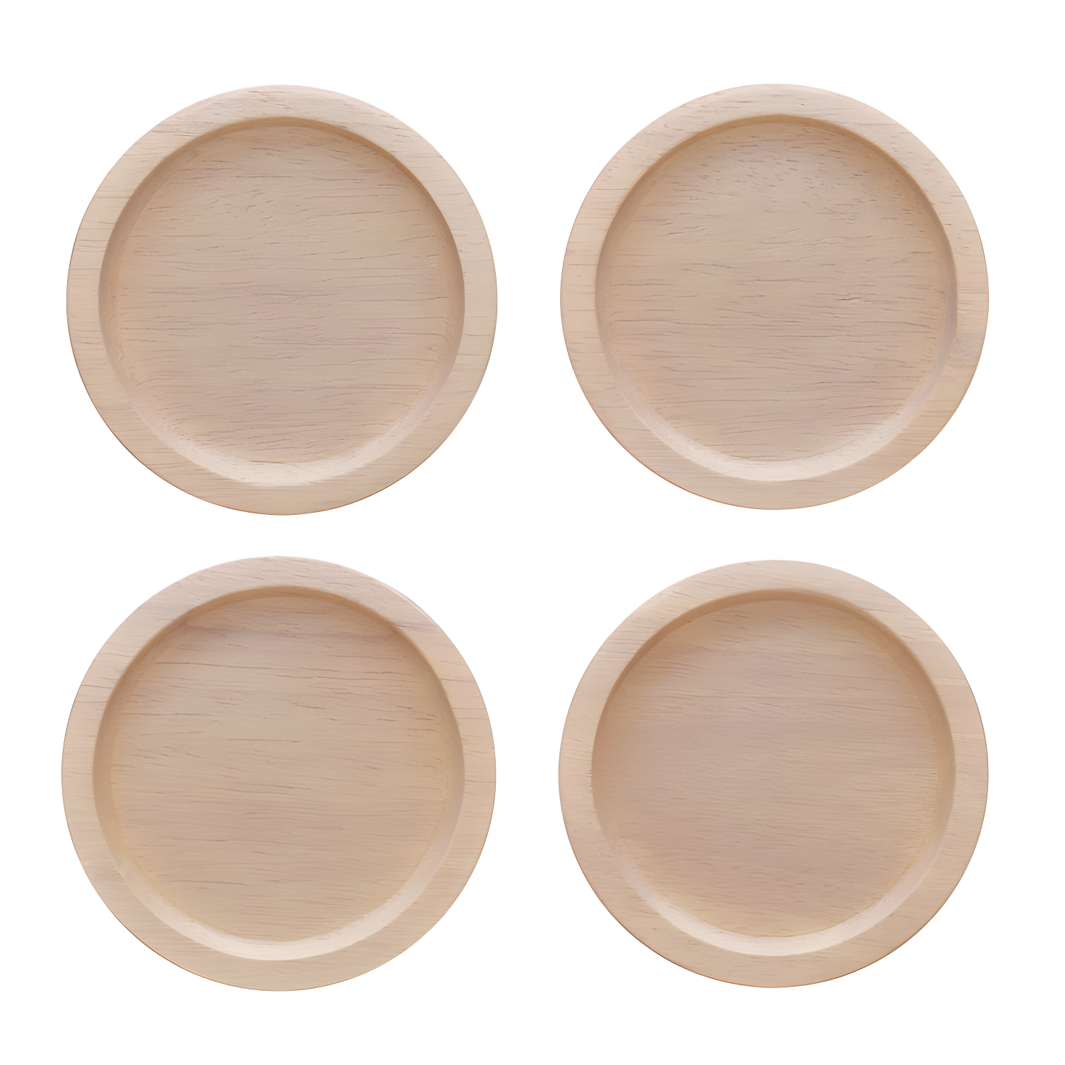 Noritake Hammock Wood Set Of 4 Coasters, 3-3/4"