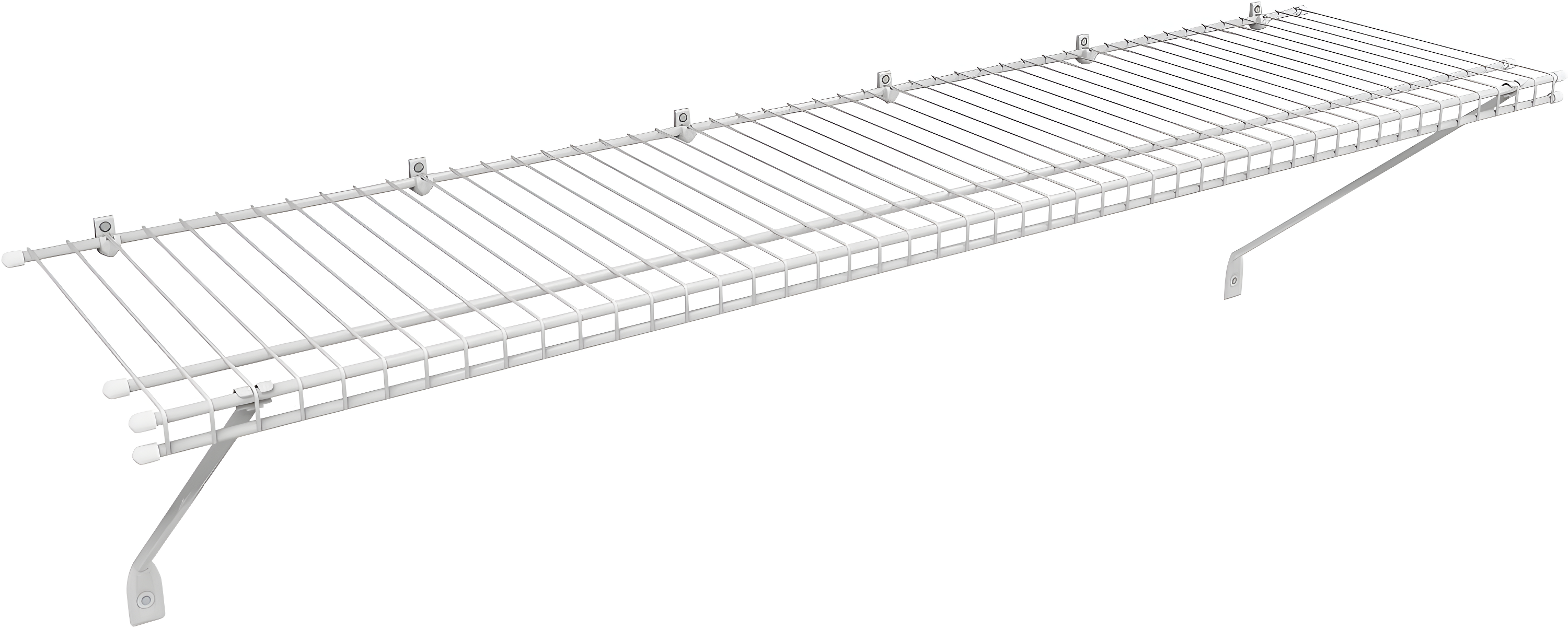 ClosetMaid (#104100) Wire Shelf Kit, White 4' x 12" (Pack of 4)