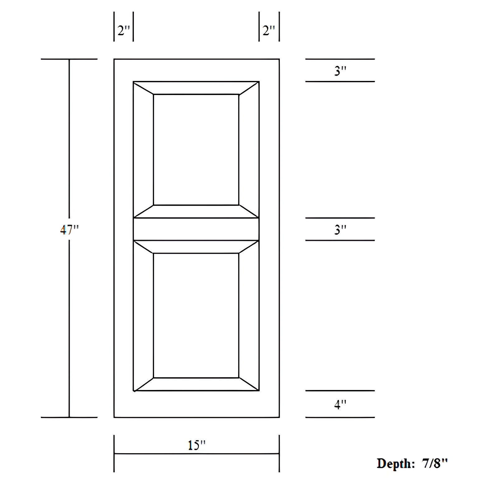 Premier 15'' Raised Panel Shutters (Set of 2)