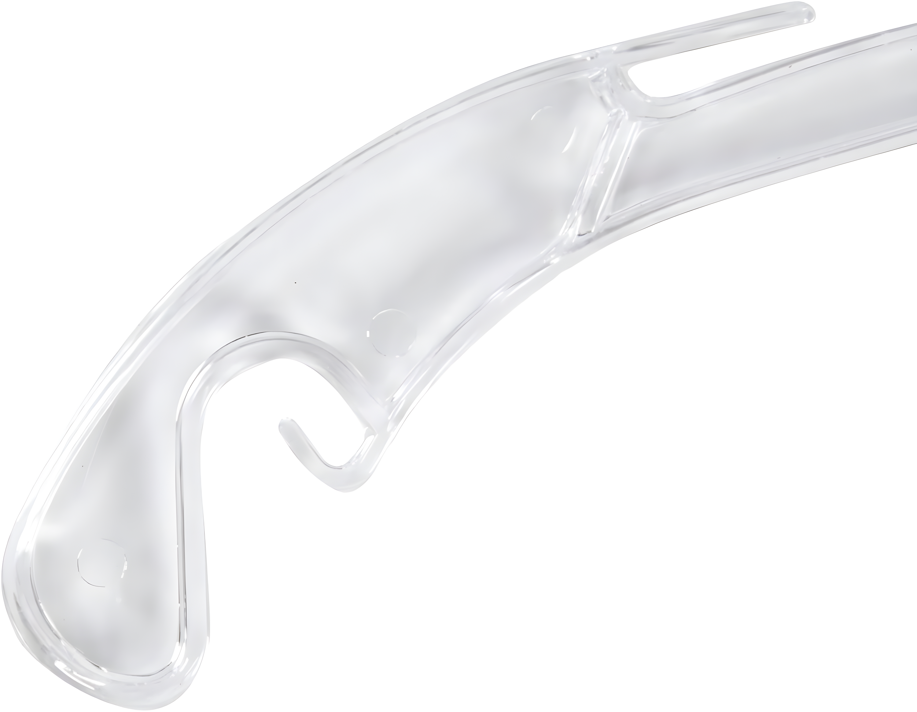 SSWBasics 17 inch Clear Plastic Dress Hangers (Case of 20)
