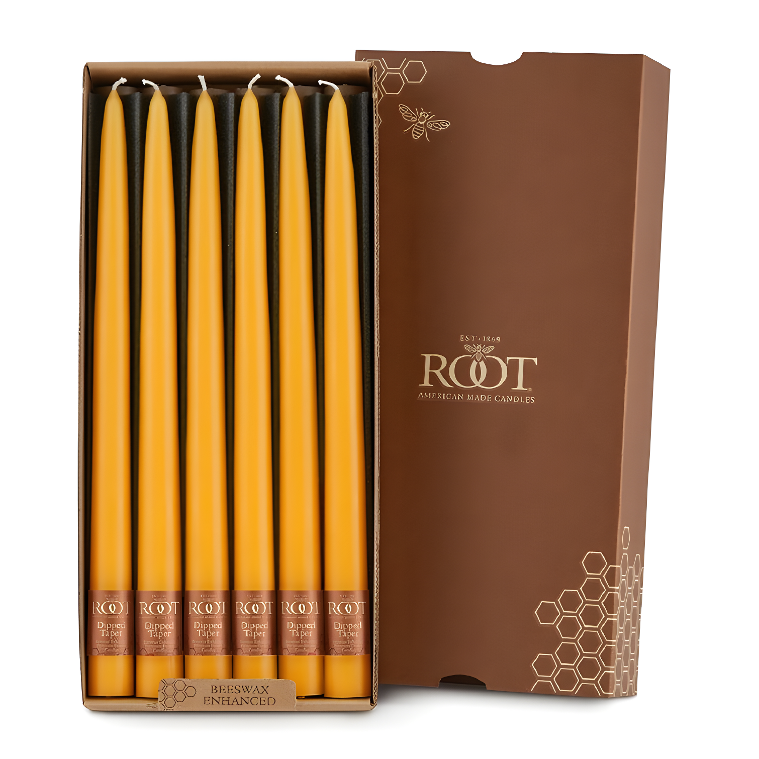 12 Piece Unscented Taper Candle Set