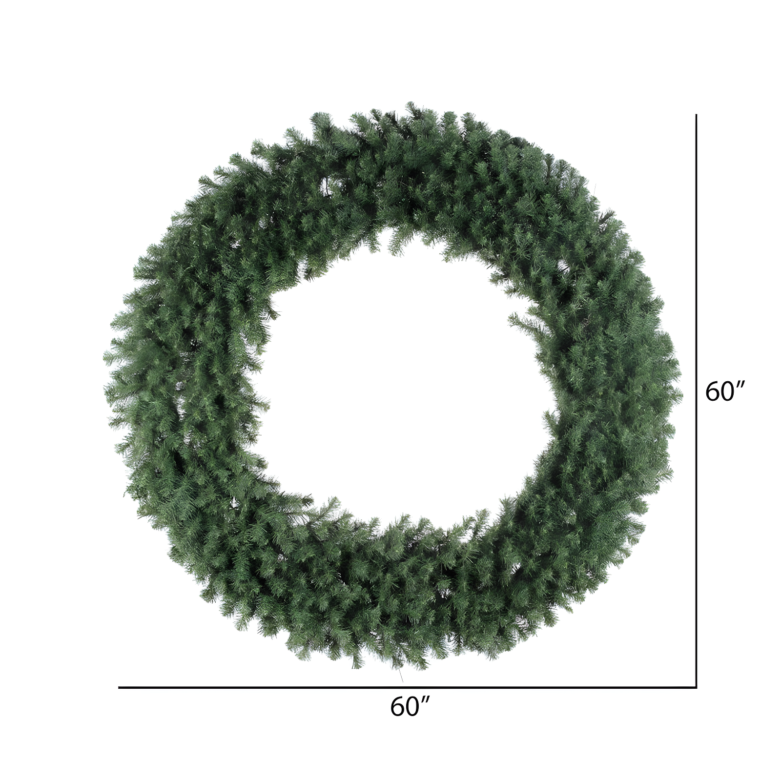 Vickerman 60" Douglas Fir Artificial Christmas Wreath, Unlit
