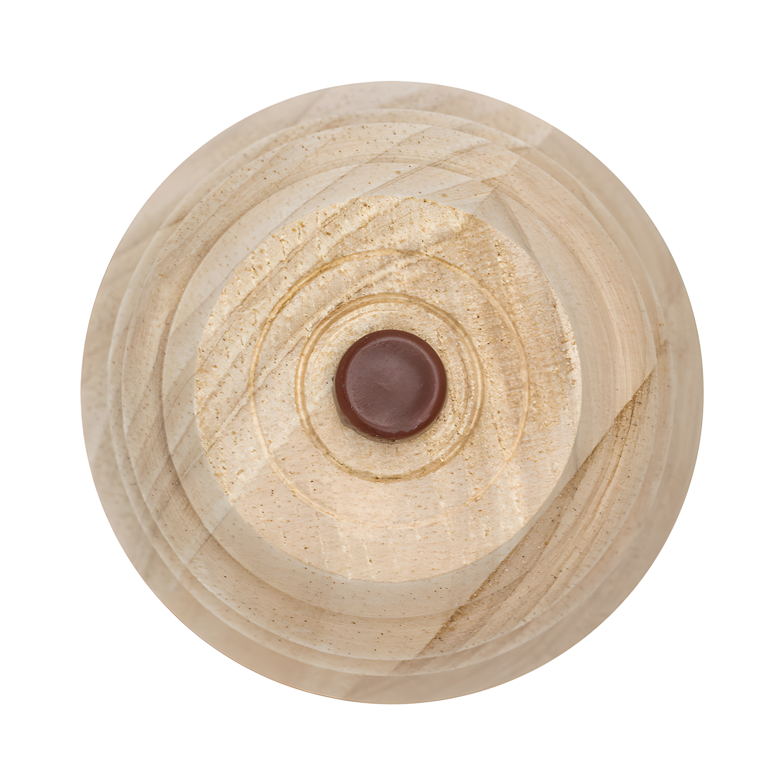 6 in x 4 in Solid Hardwood Round Bun Foot