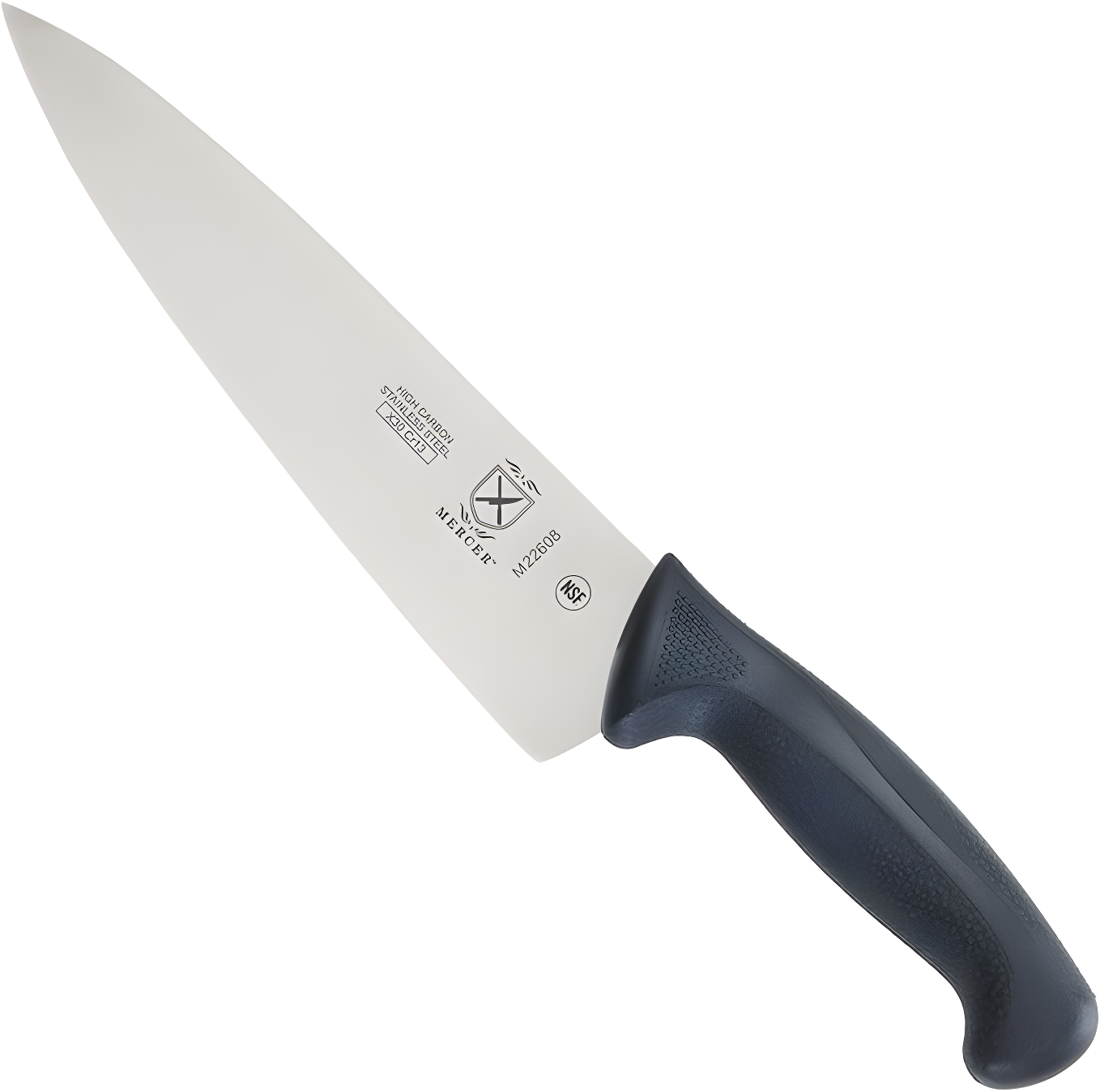 Mercer Culinary Millennia 8" Steel Chef's Knife, Black