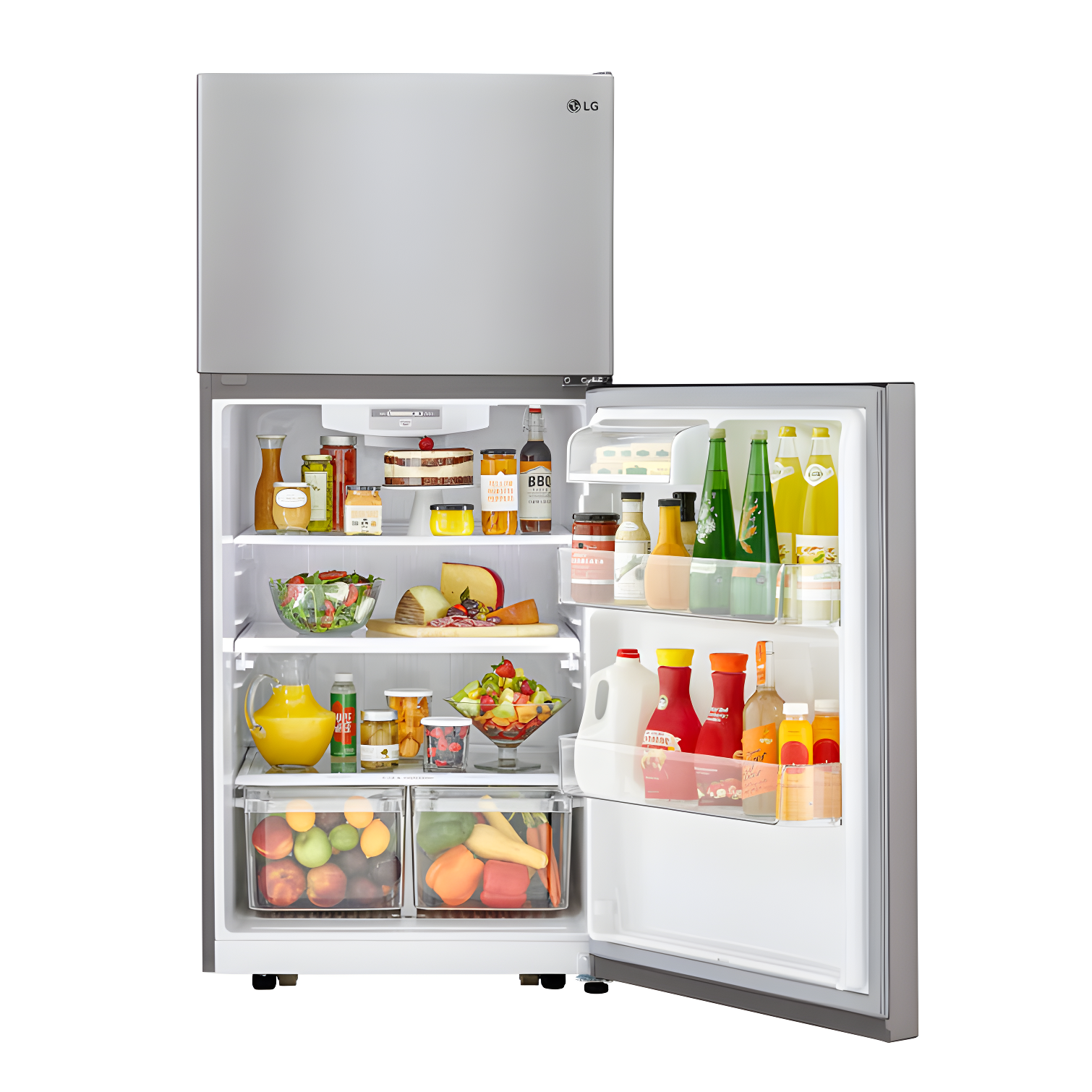 LG LG Top Freezer Refrigerator with Reversible Door, Reversible Door, 20 cu. ft. LTCS20020S