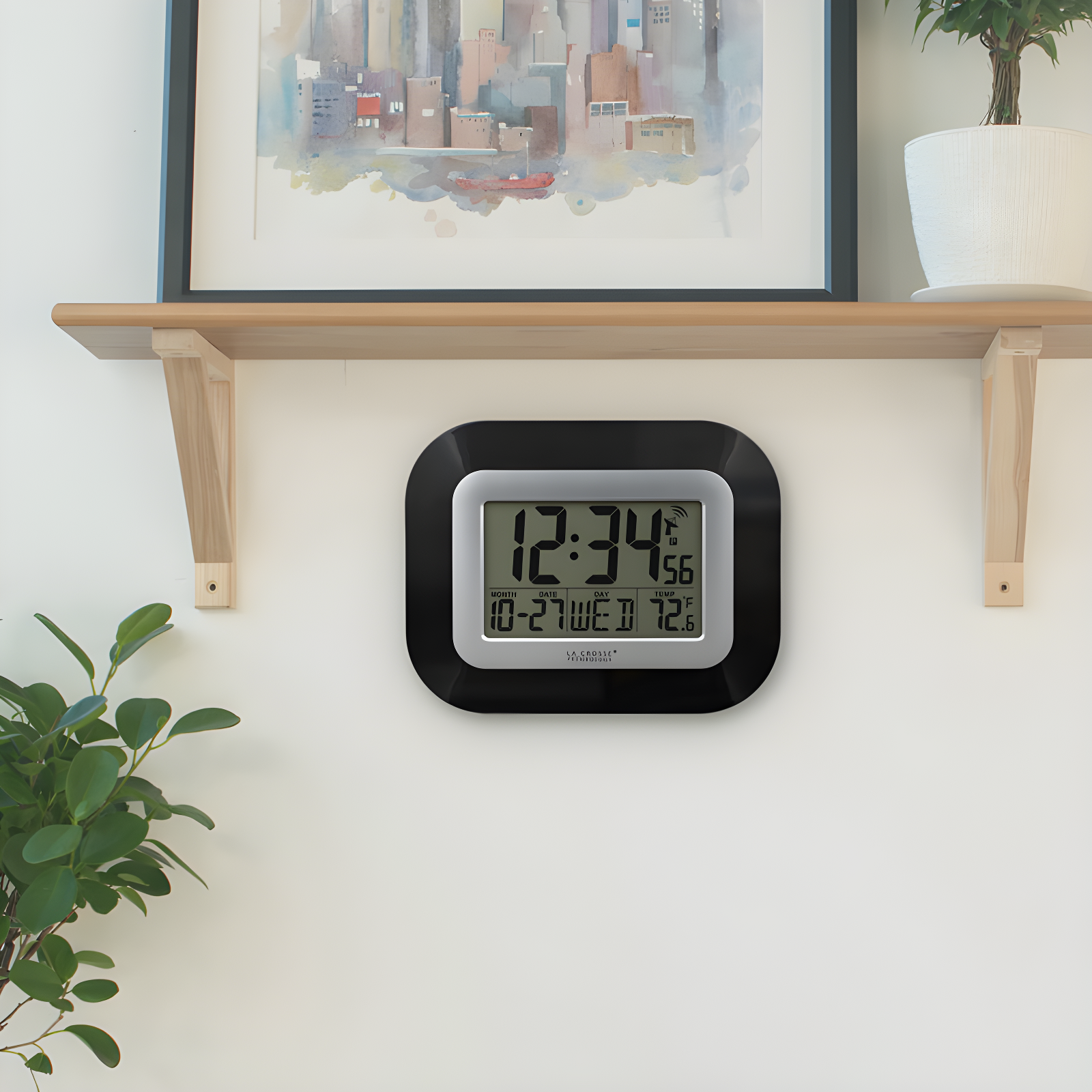 La Crosse Technology Atomic Digital Wall Clock