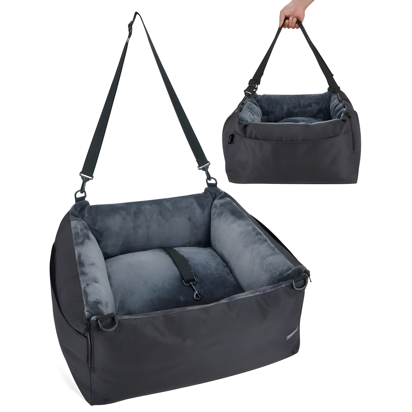 ATCHISON Detachable Washable and Waterproof Puppy Booster Car seat Soft Portable Dog Bed