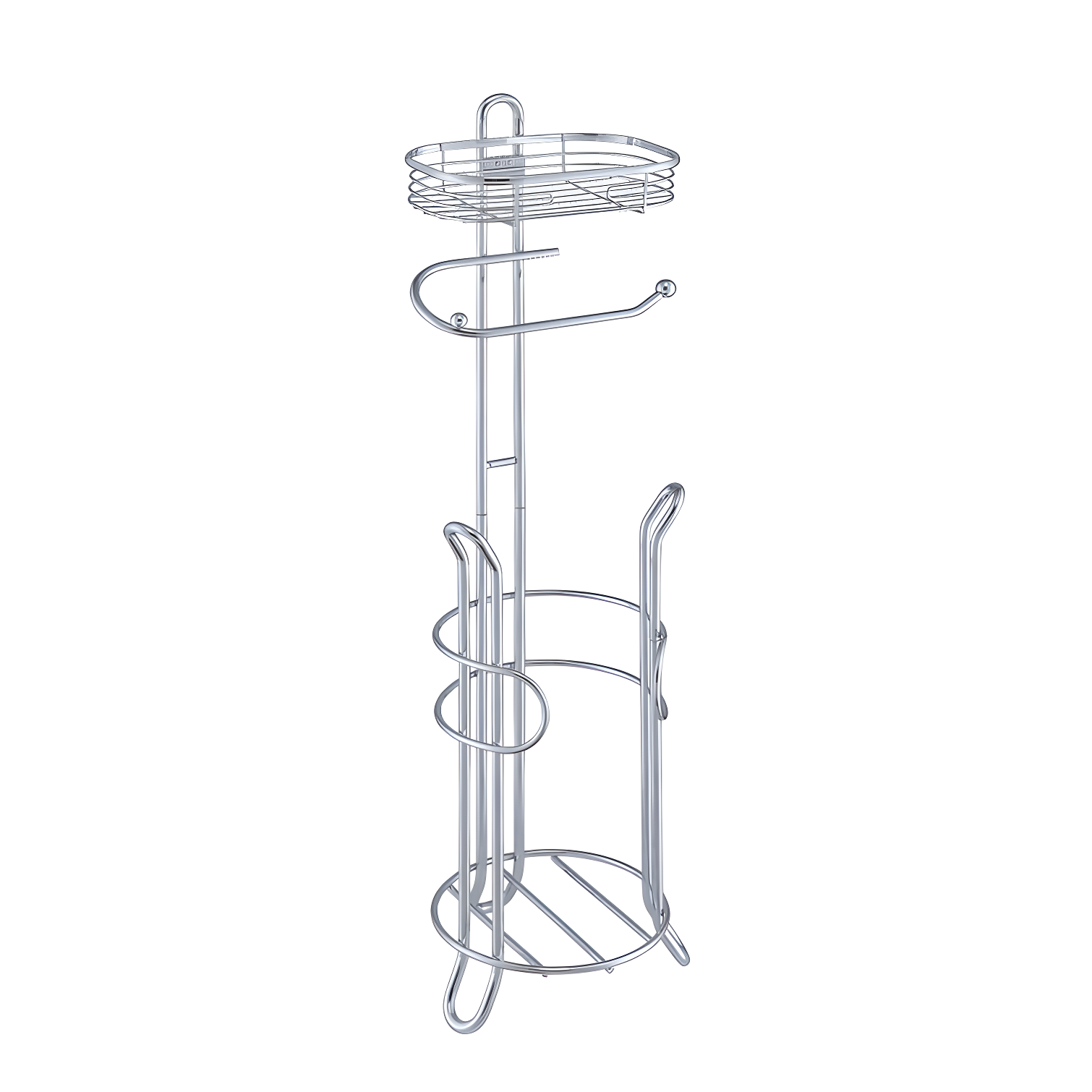 Bathroom Heavyweight Toilet Tissue Paper Roll Storage Holder Stand