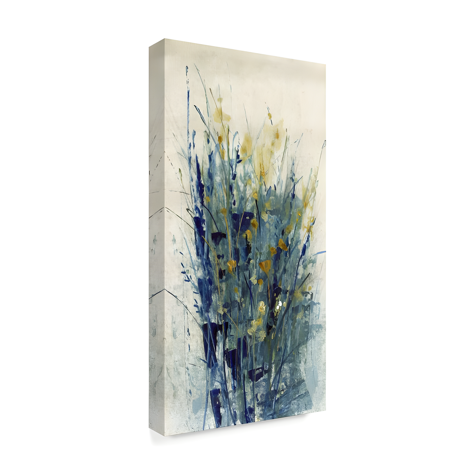 Trademark Fine Art -Tim Otoole 'Indigo Floral Ii' Canvas Art