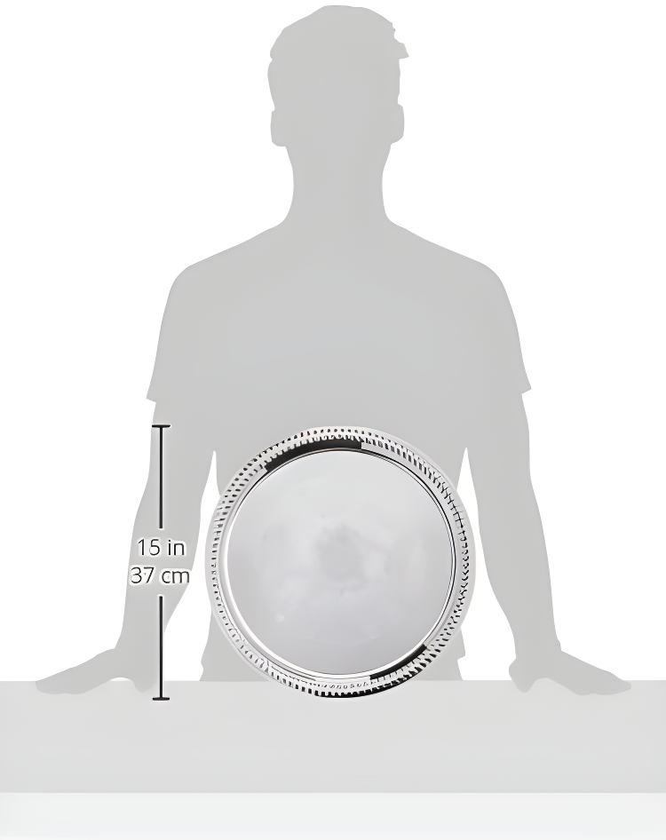 CMT-14 Round Tray, 14-Inch, Chrome,Medium