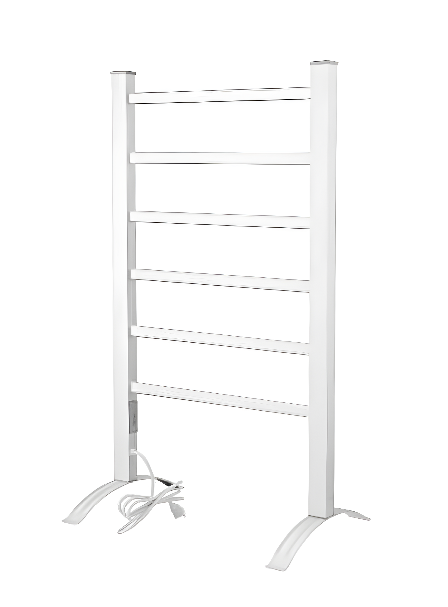 LCM Home Fashions PA002T Heat Rails Drying Rack Free Standing Electric Towel Warmer Silver