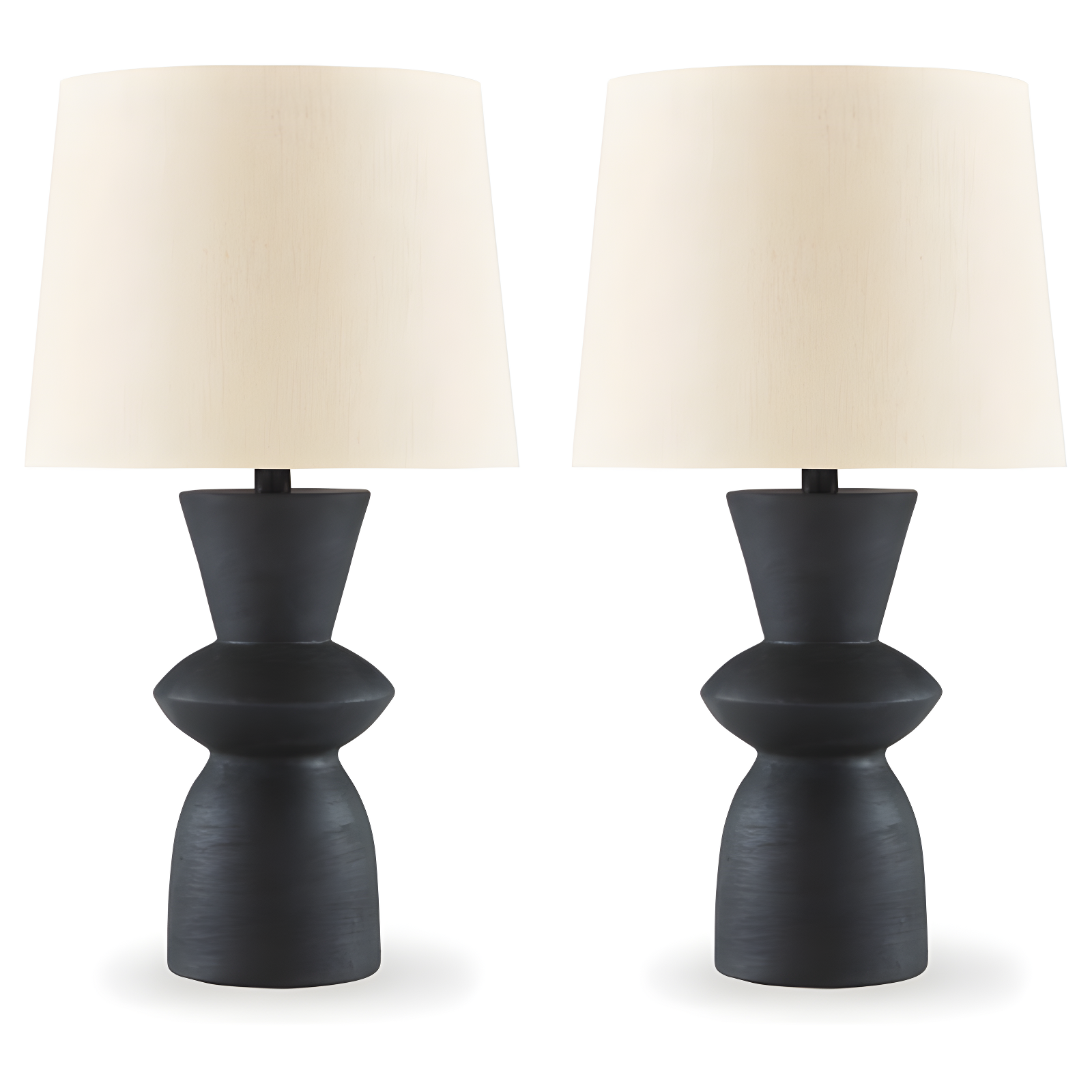 Benjara Solid Wood Table Lamp (Set of 2)