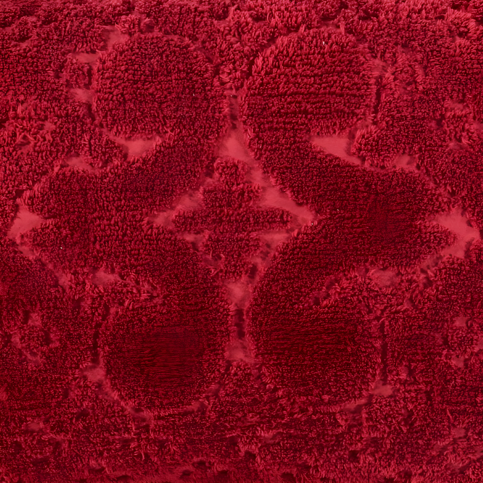 Better Trends Ashton Collection: Luxurious Medallion Design Bedspread - Super Soft, Lightweight, 100% Cotton, Tufted, Twin (81" x 110"), Burgundy