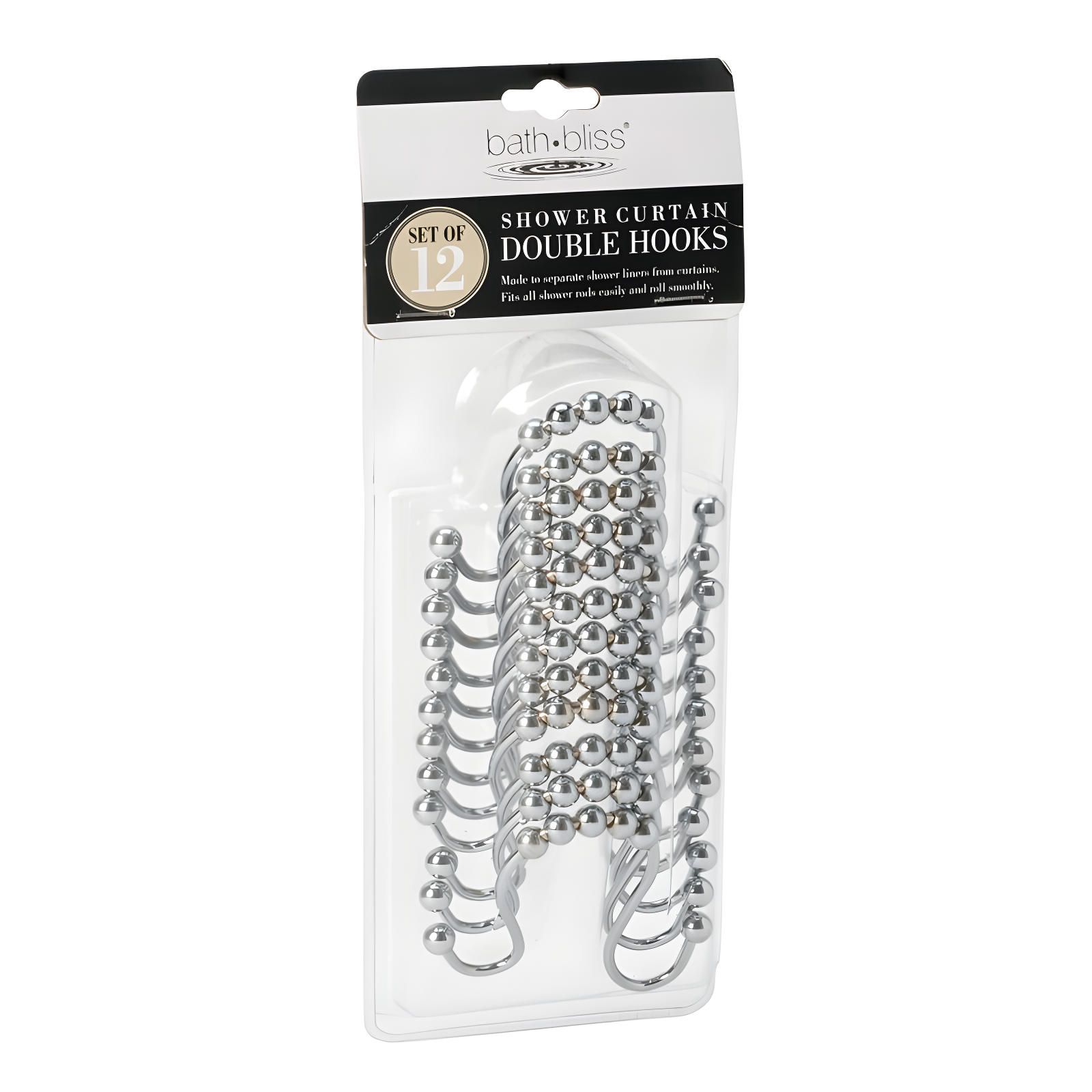 Symple Stuff Royola Metal Shower Curtain Hook (Set of 12)