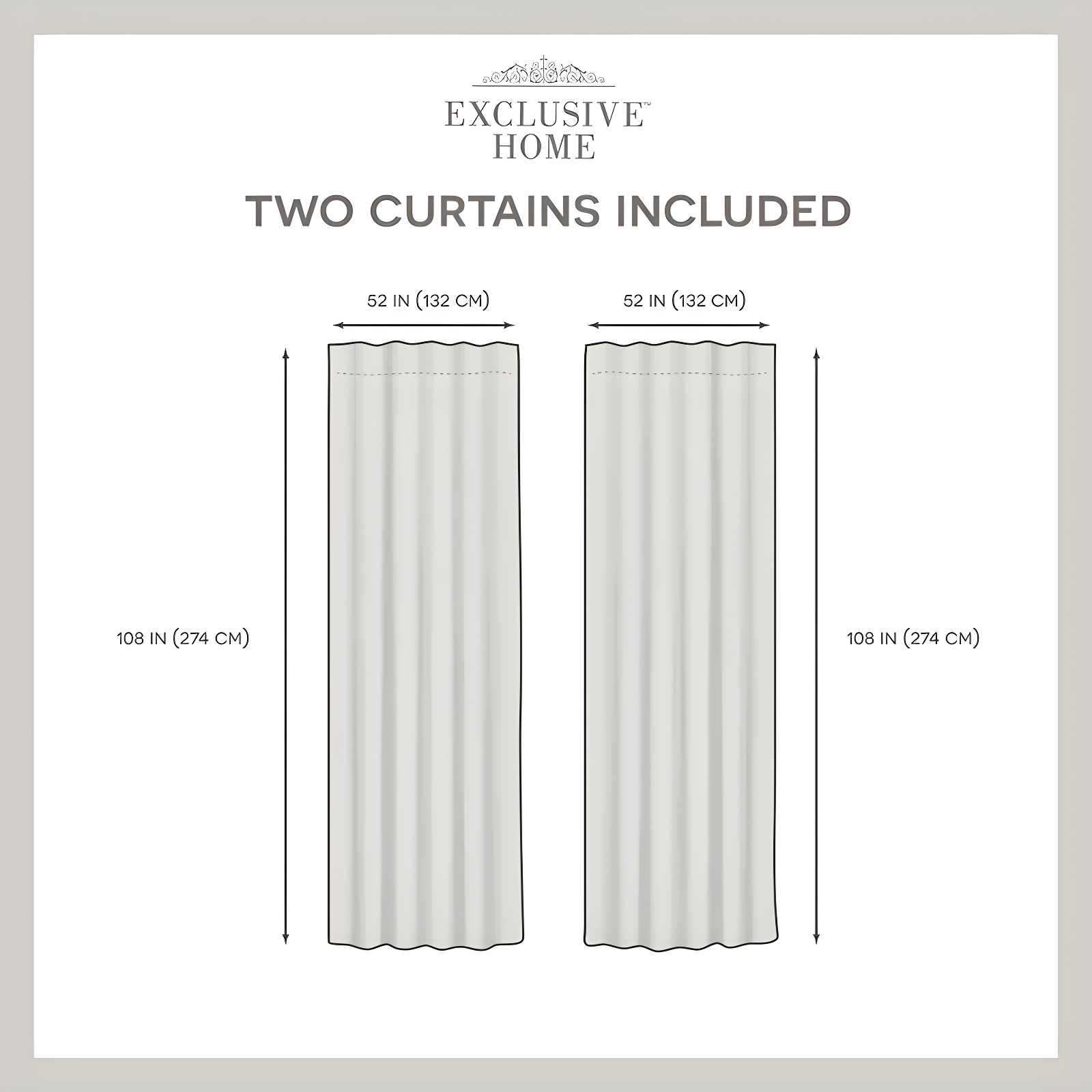 Polyester Curtain Pair