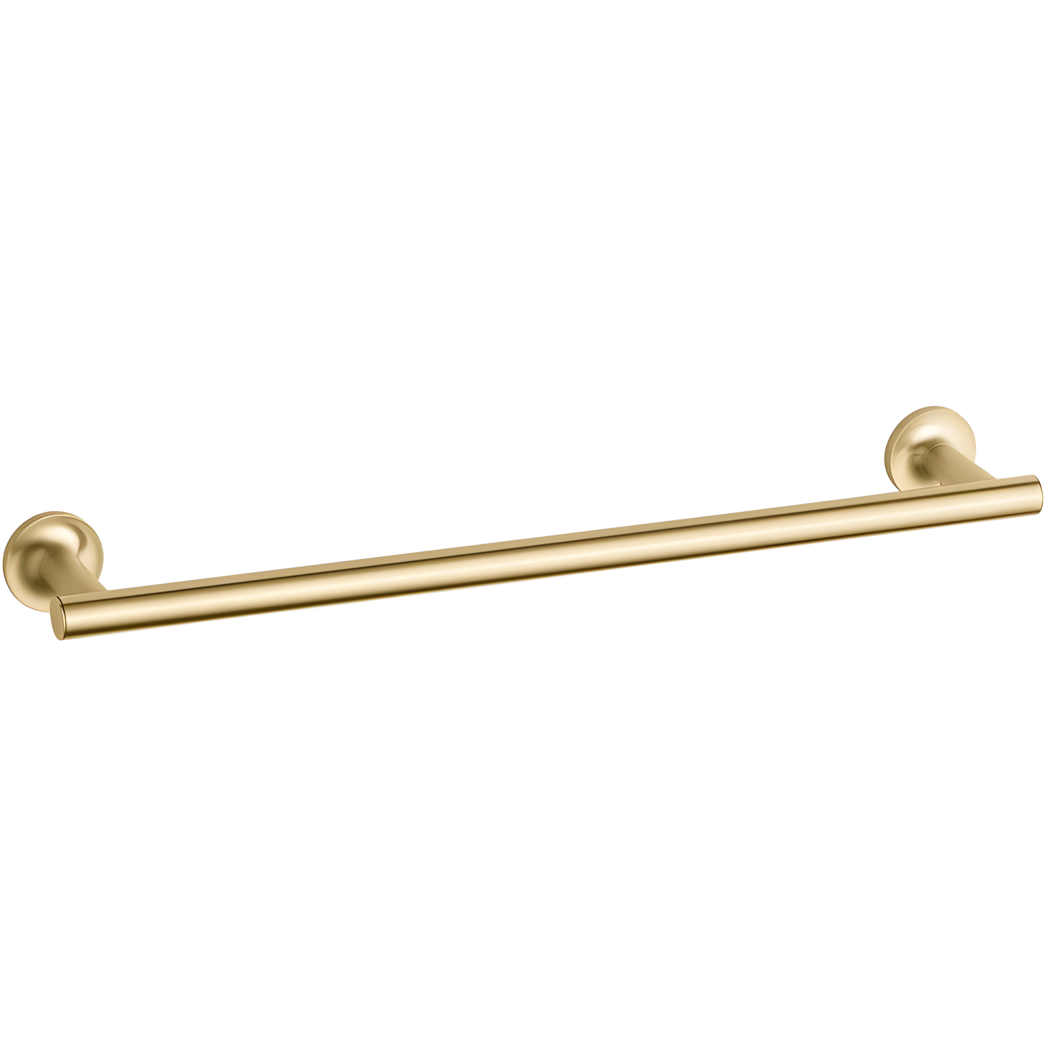 Purist® 24" Wall Mounted Round Towel Bar, Metal Wall-Mounted Towel Holder