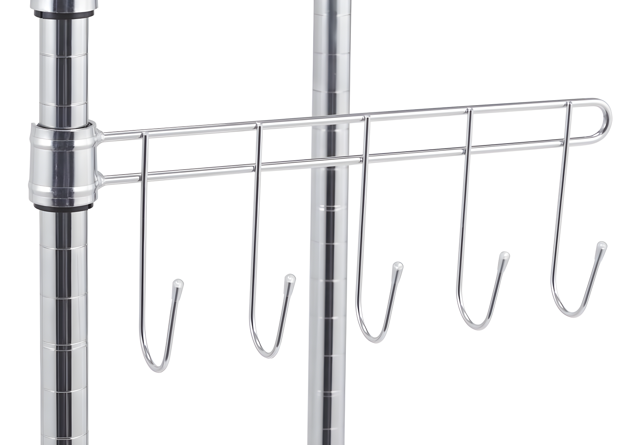 Chrome Wire Free-Standing Closet with Adjustable Shelves