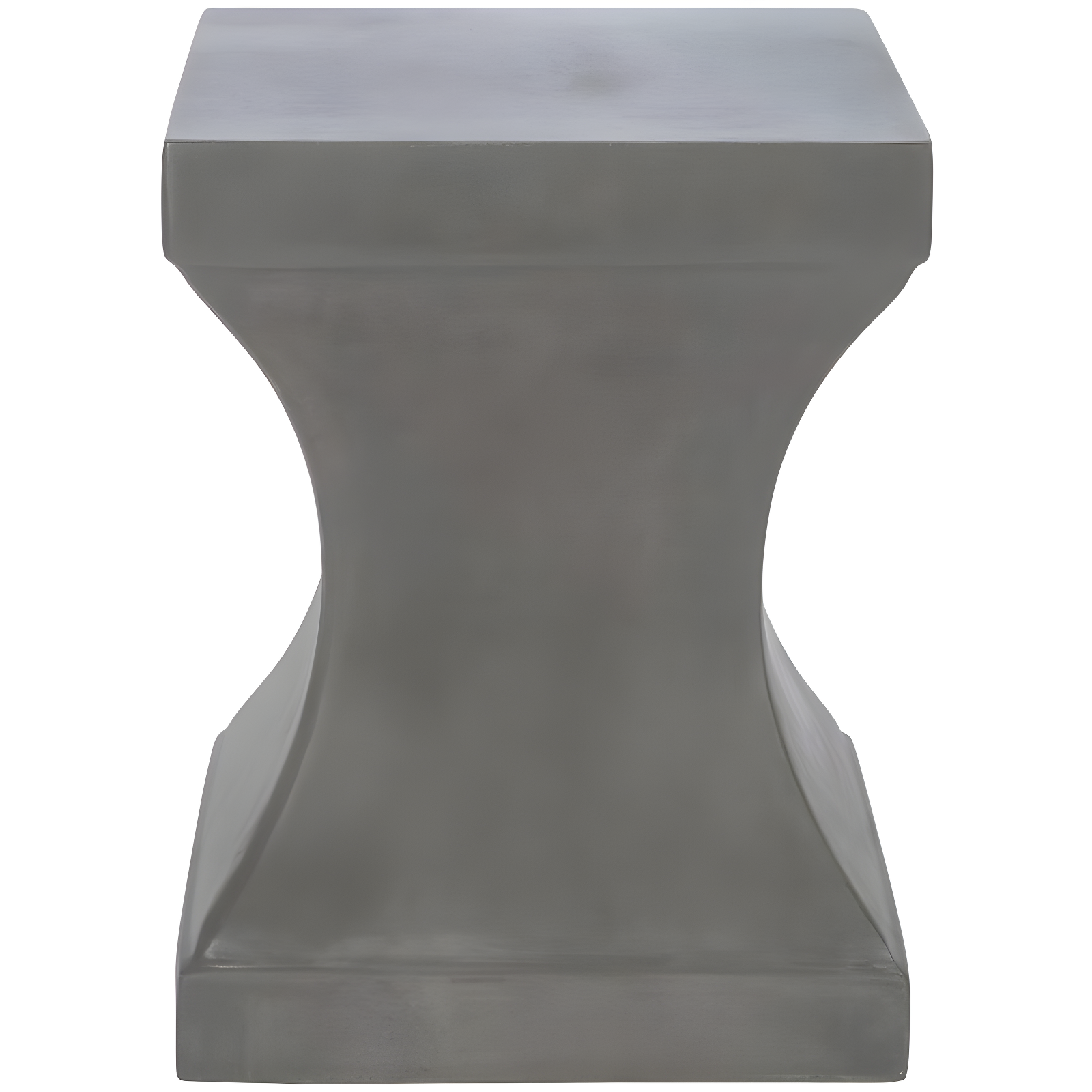 Curby Concrete Indoor/Outdoor Accent Stool - Dark Grey - Safavieh
