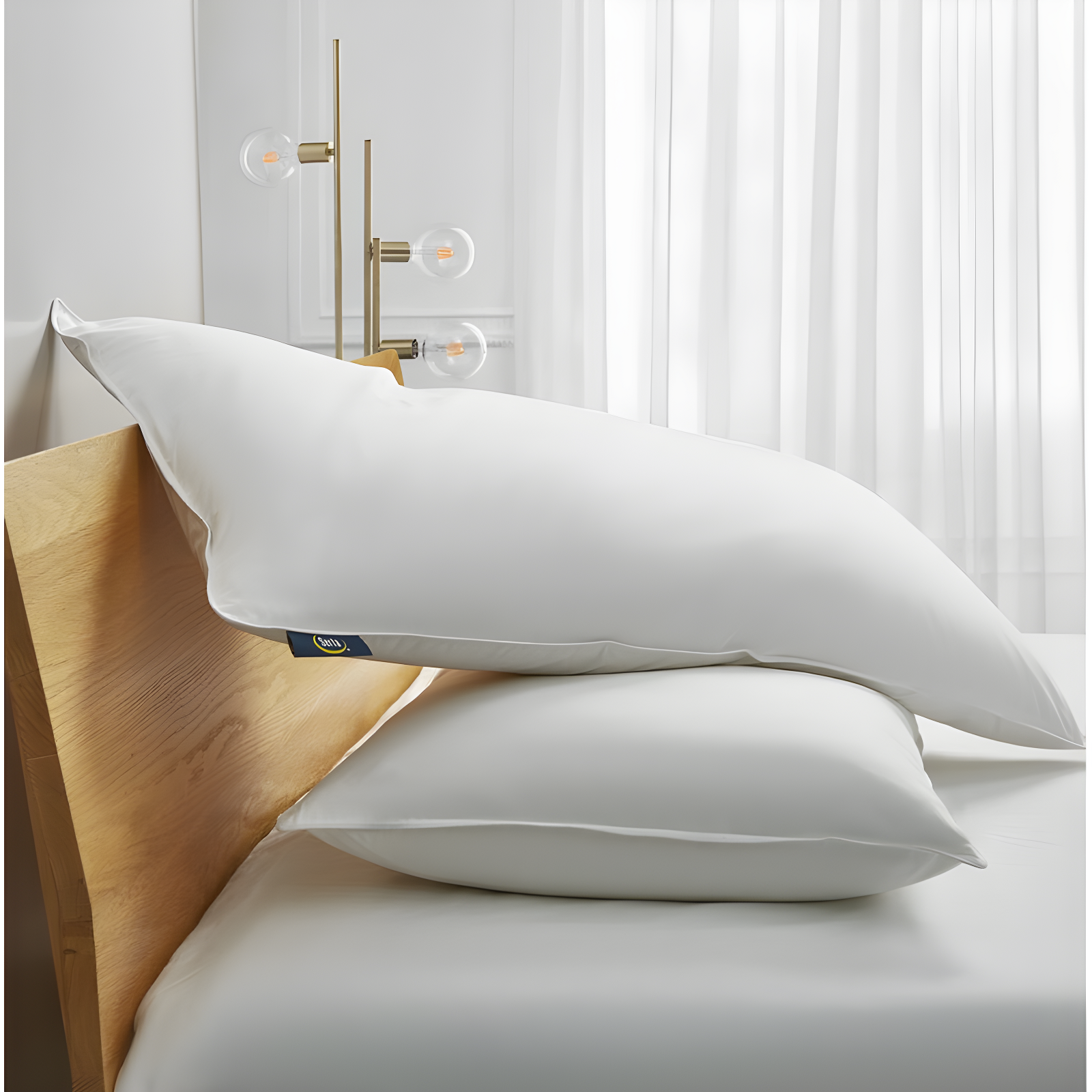 Serta 233 Thread Medium Down Blend Bed Pillow