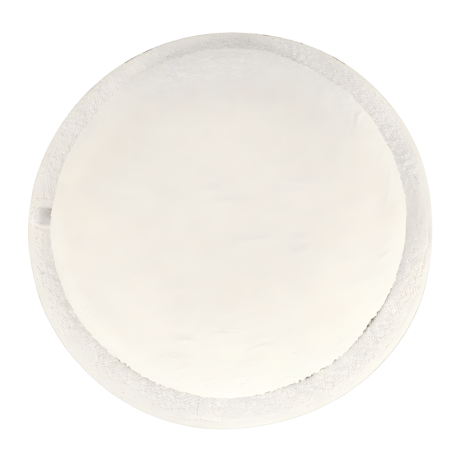 Storage Round Ottoman Cream Boucle - HomePop: Footrest, Vanity Seating, No Assembly Required