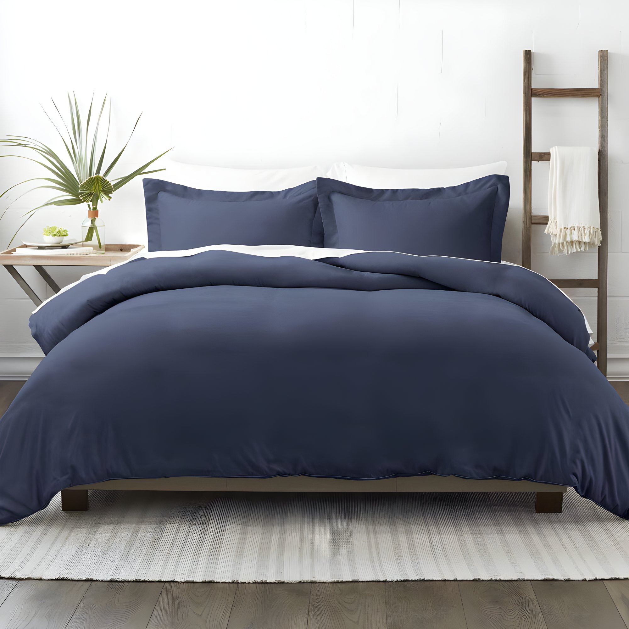 Basics Duvet Cover Set Ultra Soft Brushed Microfiber 3 Pieces Comforter 19 Colors Breathable Durable Fade Resistant & Machine Washable Luxury Soft Bedding Set