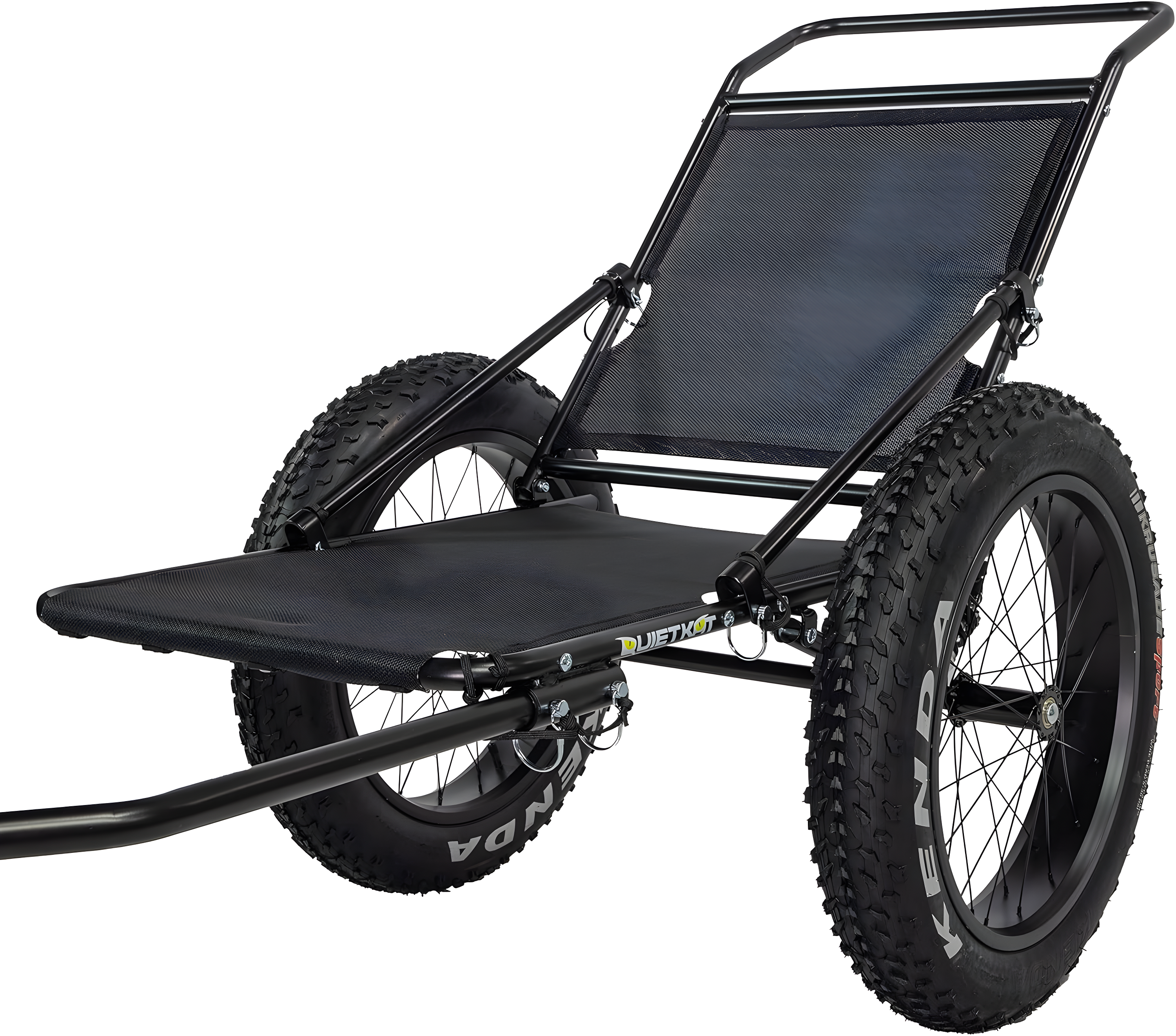 QuietKat Two-Wheel Bicycle Cargo Trailer, Black