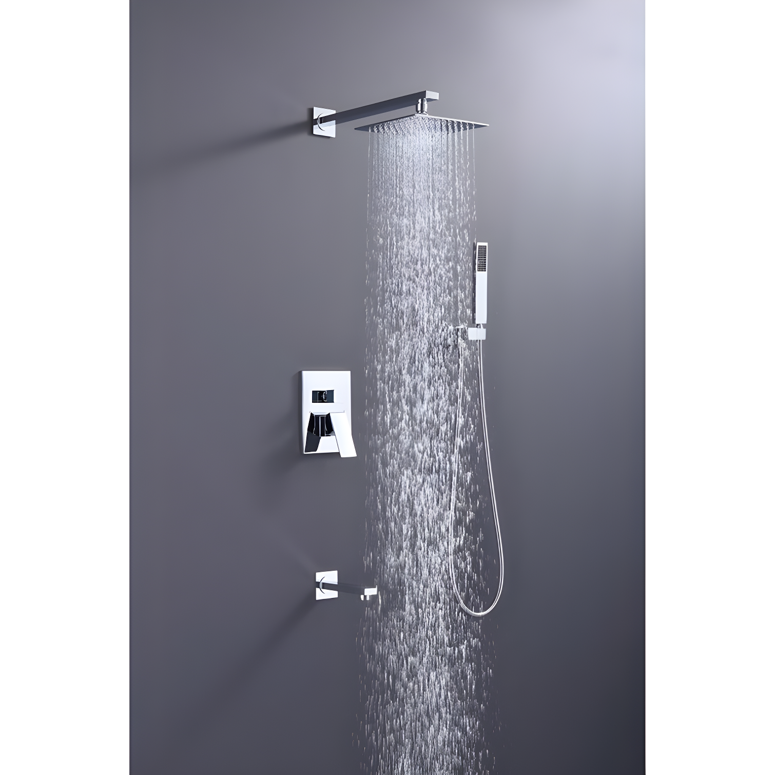 Rain Adjustable Shower Head 1.75 GPM GPM