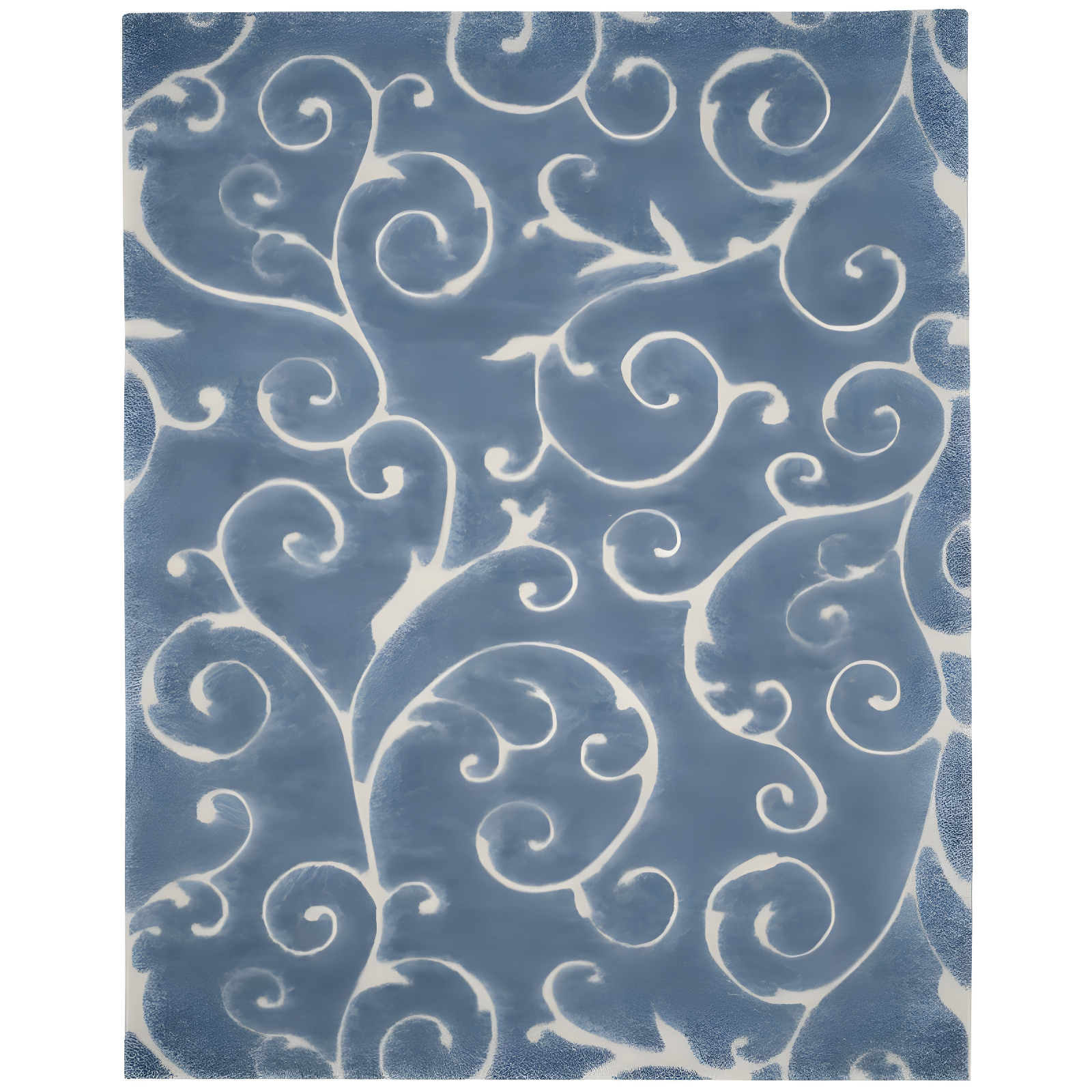 Florida Shag SG455 Power Loomed Indoor Area Rug - Light Blue/Cream - 8'x10' - Safavieh.
