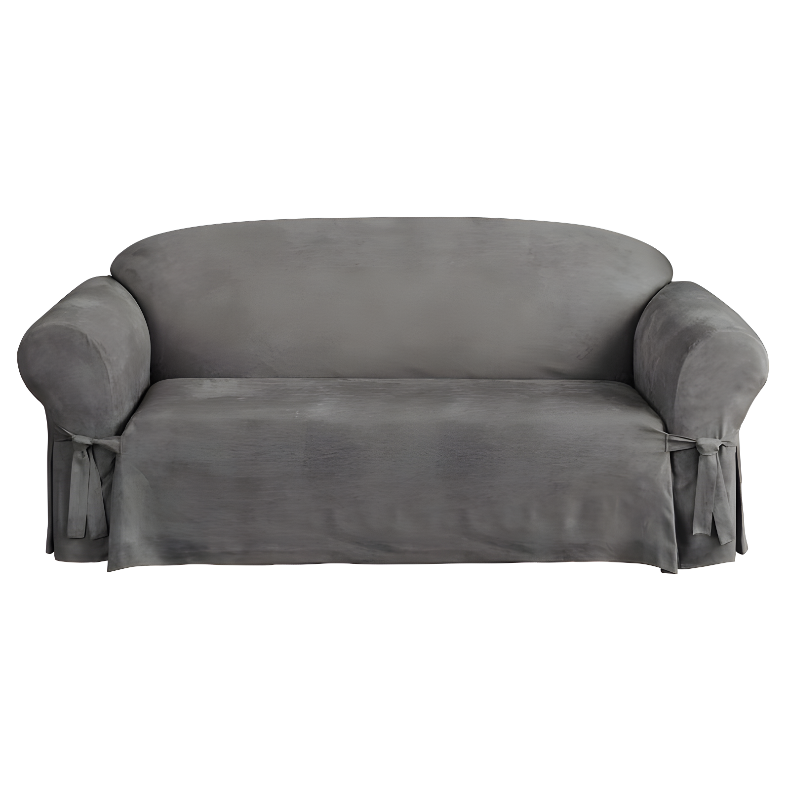 Soft Suede Box Cushion Sofa Slipcover