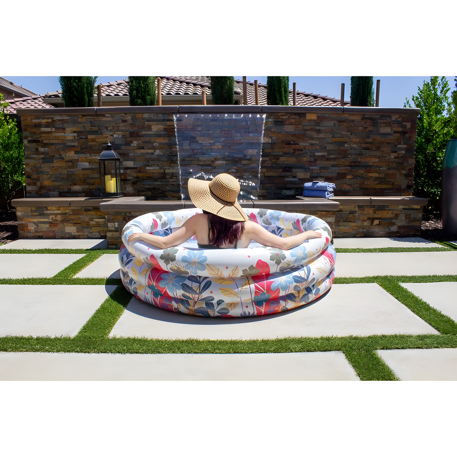 Poolmaster Summer Garden Inflatable Swimming Pool