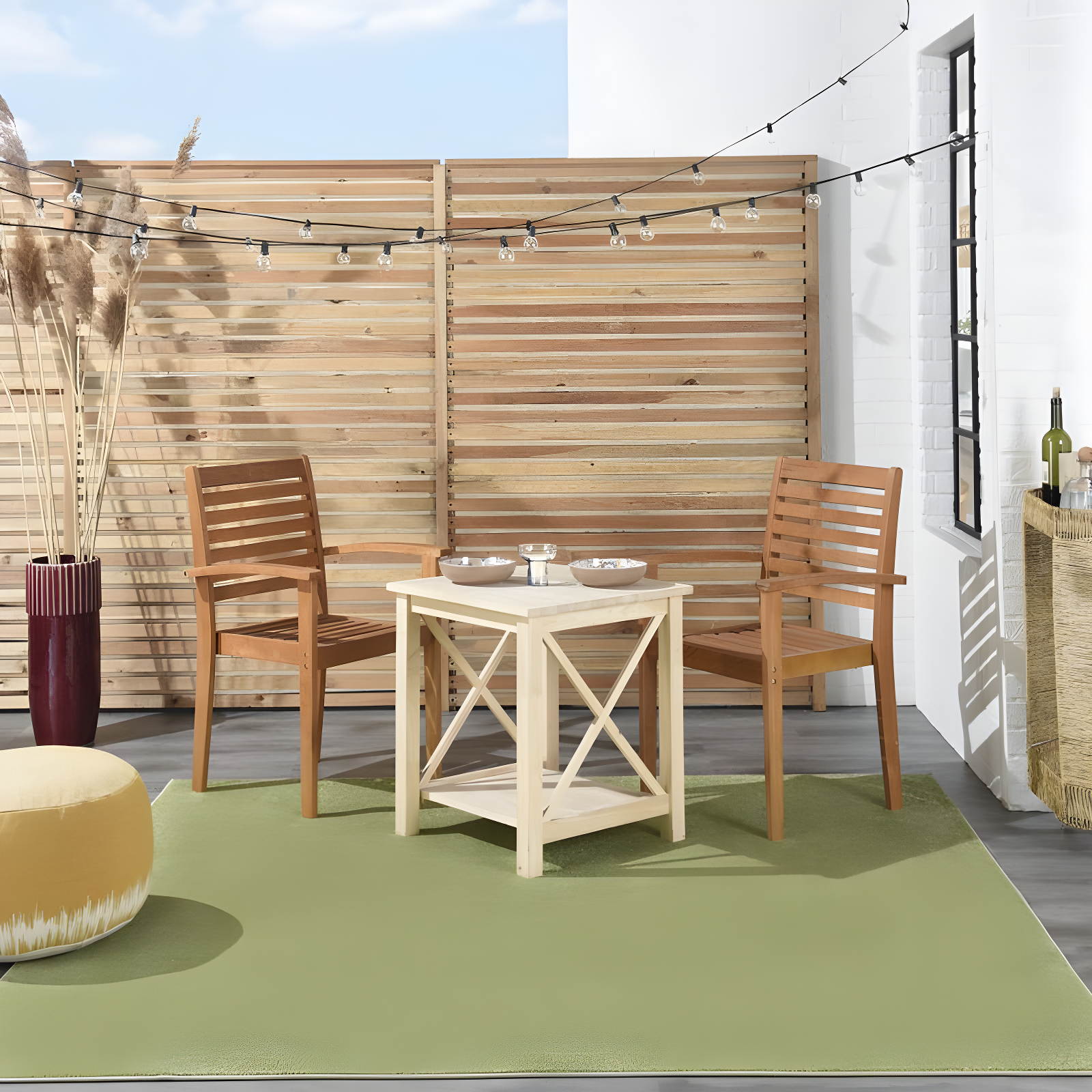 Nourison Nourison Essentials NRE01 Indoor/outdoor Area Rug - Green 5' x square