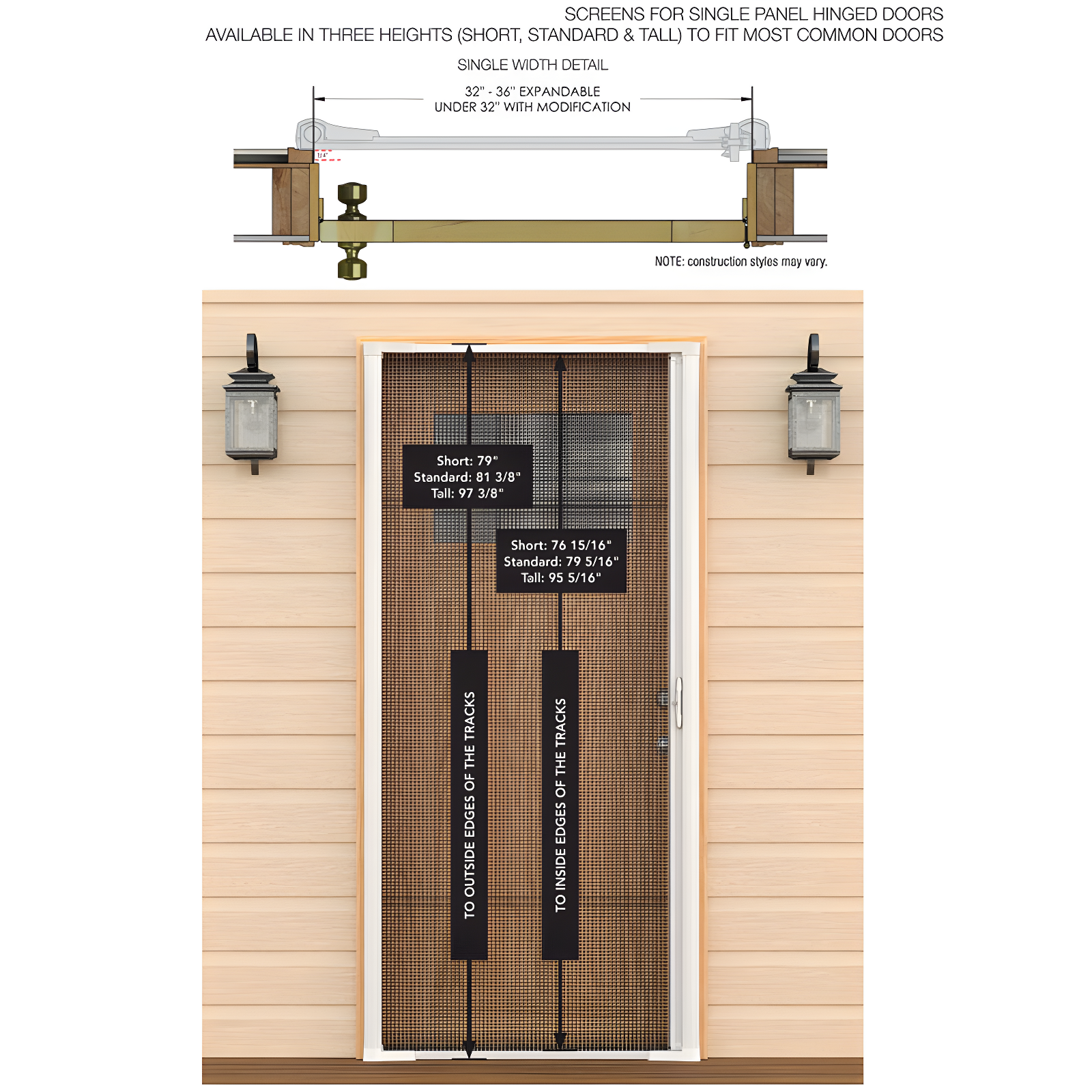 LARSON Brisa 36'' Aluminum Screen Doors