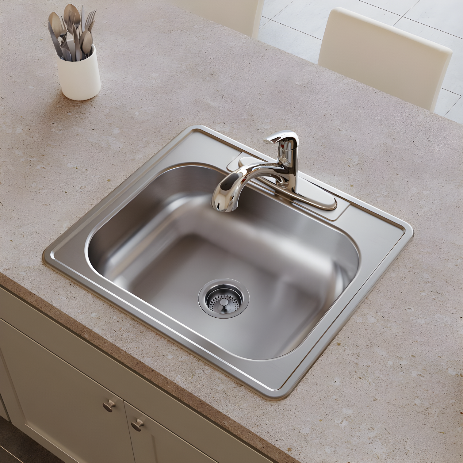 Dayton 25" L x 22" W Drop-In Kitchen Sink