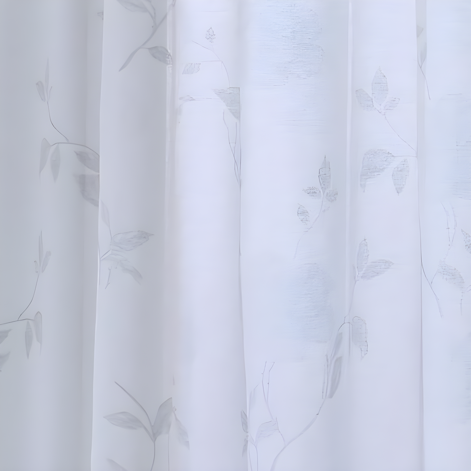 Commonwealth Habitat Triston Window Top Panel With 8 Silver Grommets 1" Side Hems & 3" Bottom Hem - (50"x63") in White Color