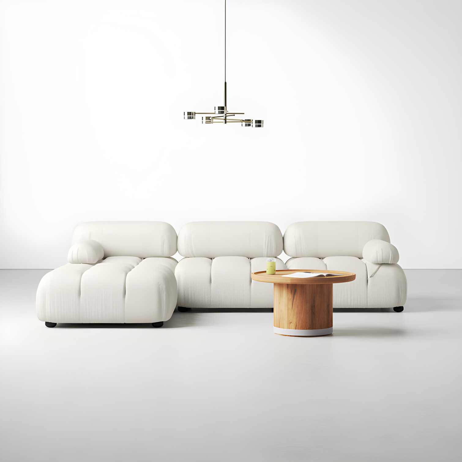 Sigma 4 - Piece Modular Upholstered Reversible L-Sectional