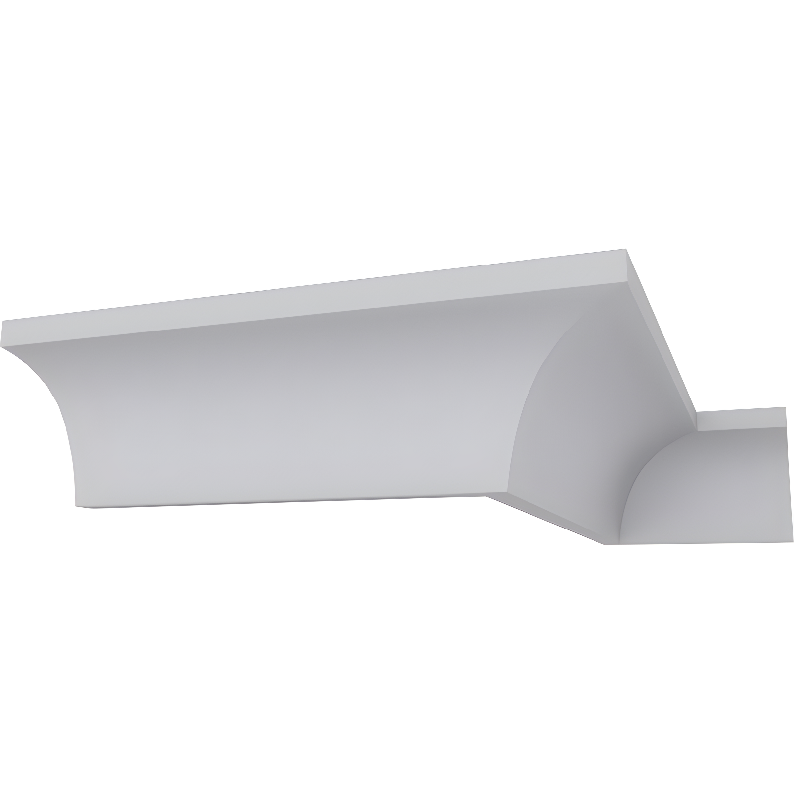 Ekena Millwork 2"H x 1 7/8"P x 2 3/4"F x 94 1/2"L Reece Traditional Smooth Crown Moulding