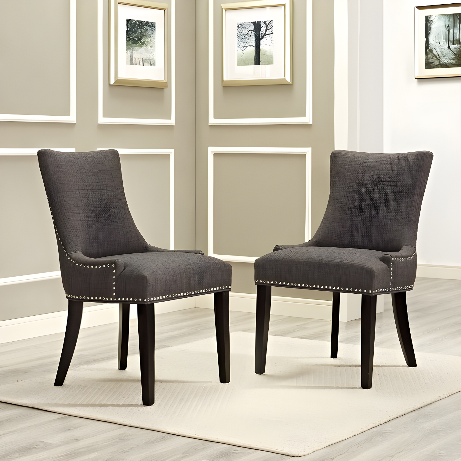 Modway Porch & Den Helen Fabric Upholstered Dining Chair (Single Chair)